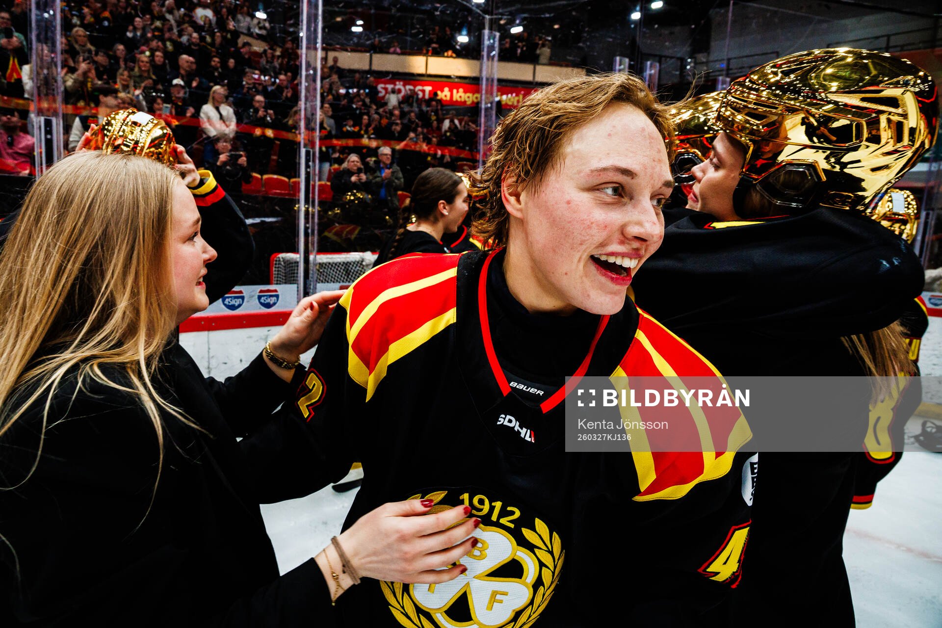 Brynäs Viivi Vainikka jublar