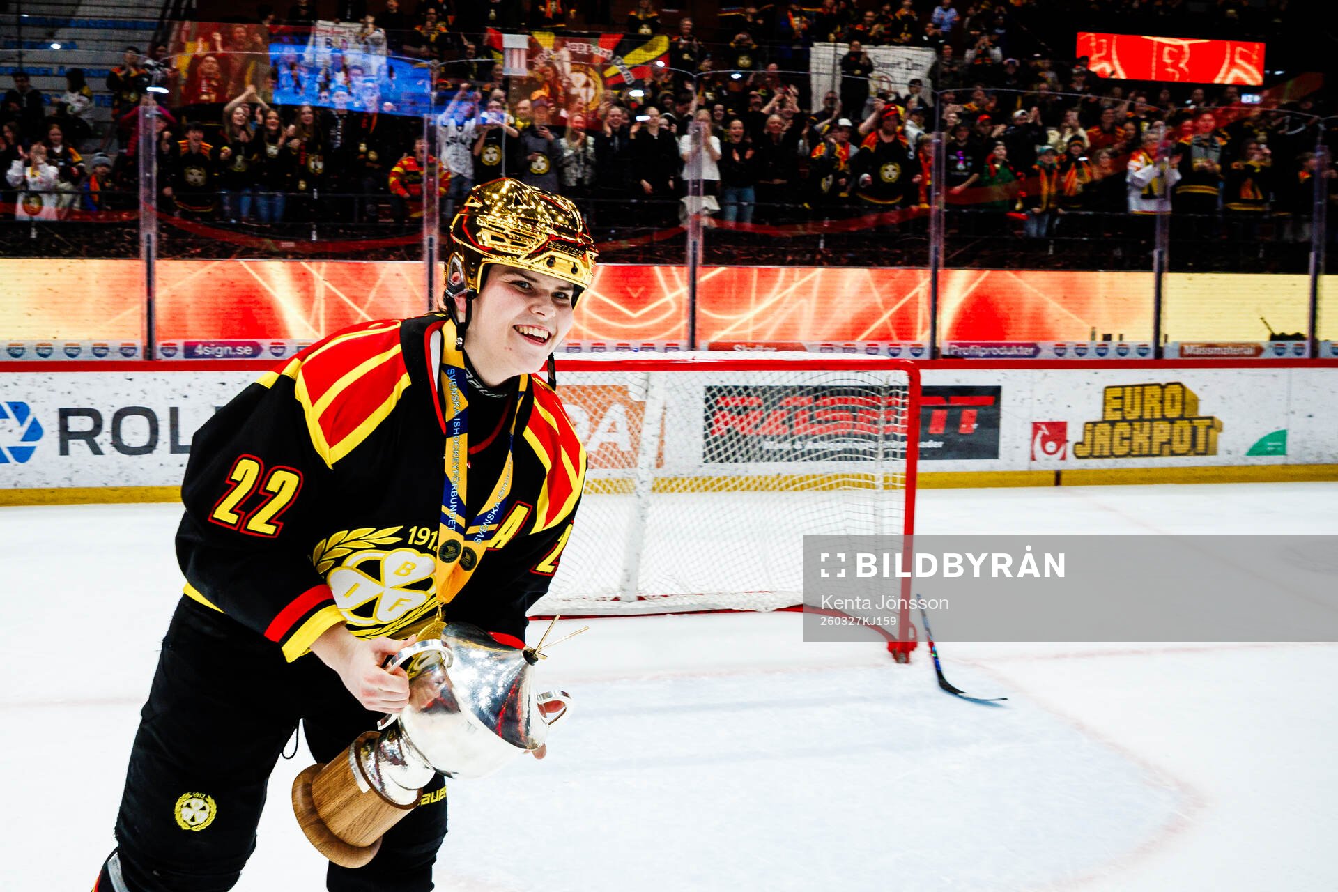 Brynäs Hanna Thuvik jublar