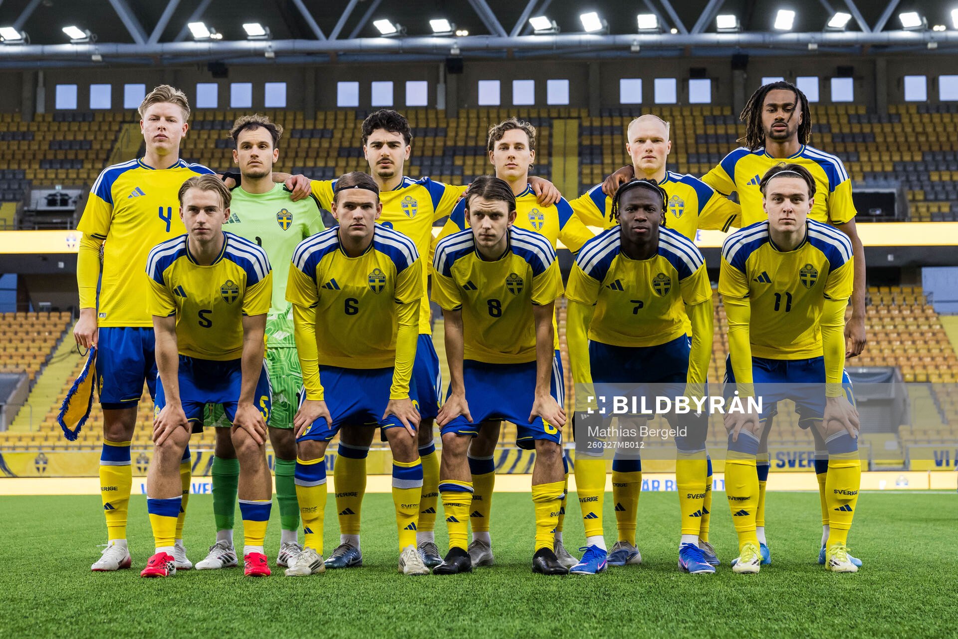 The starting eleven of Sweden