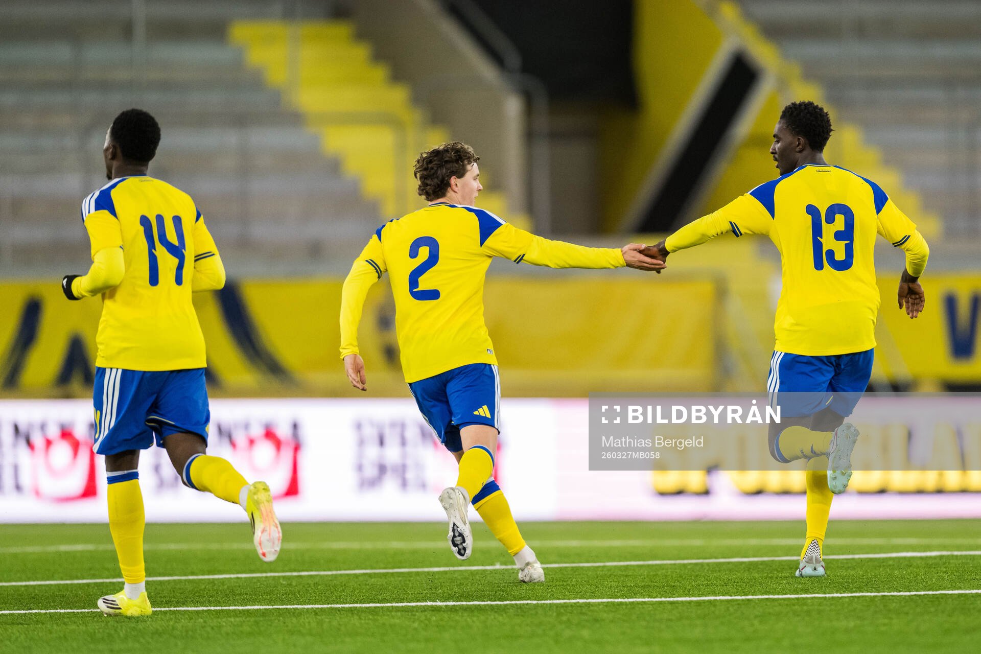 Hampus Skoglund and Peter Amoran of Sweden celebrates