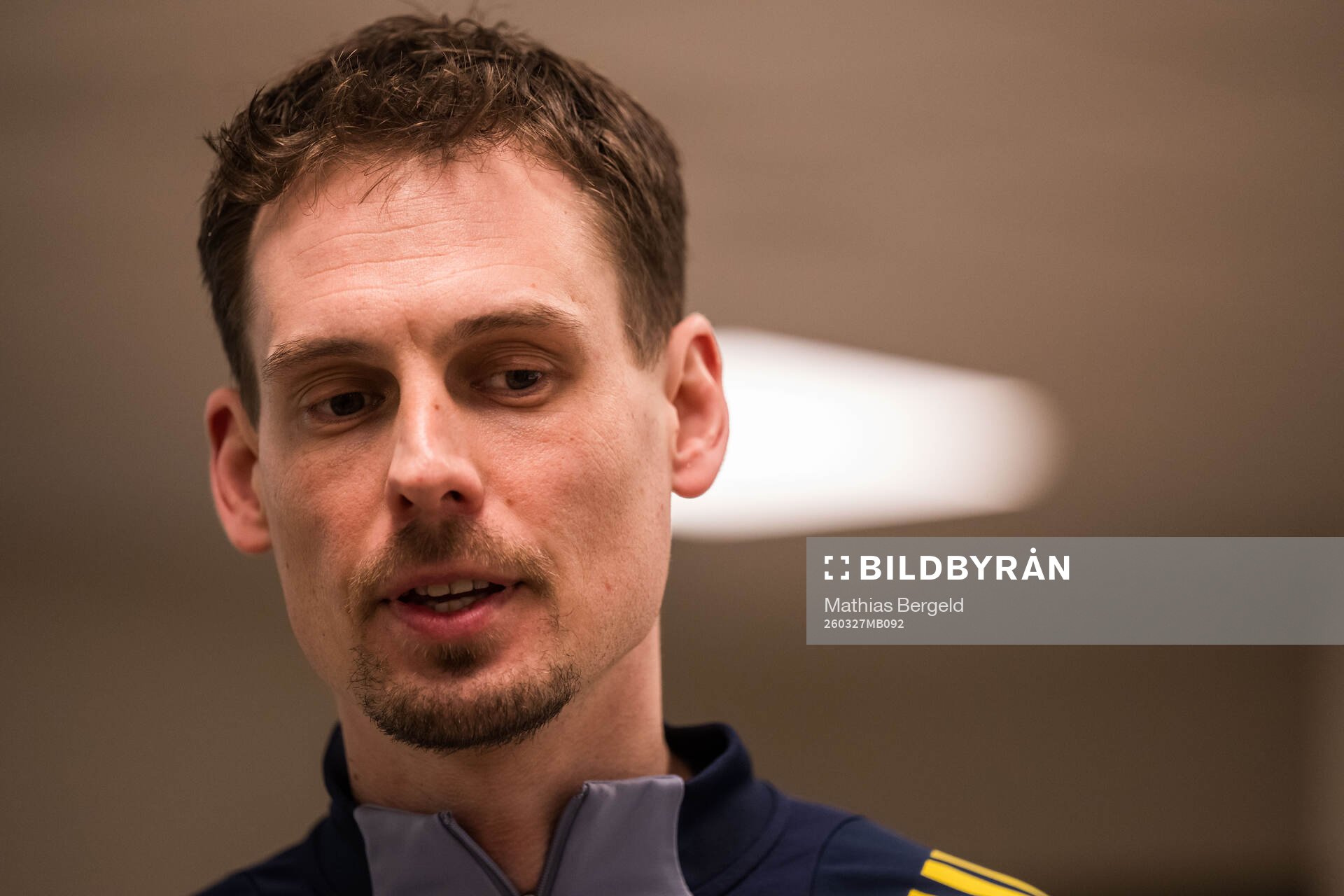Head coach Daniel Bäckström of Sweden is being