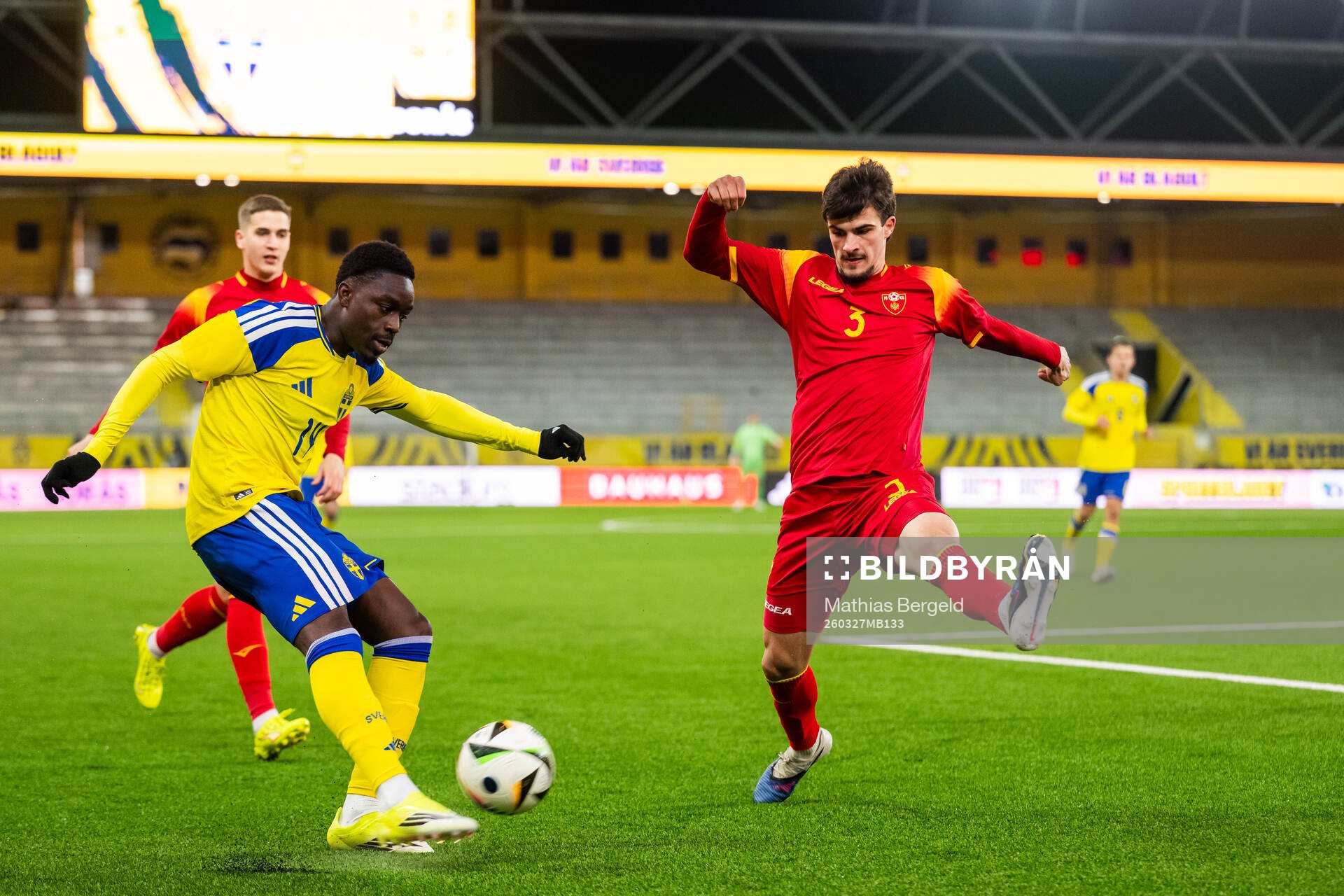 Genesis Antwi of Sweden and Lazar Maras of Montenegro