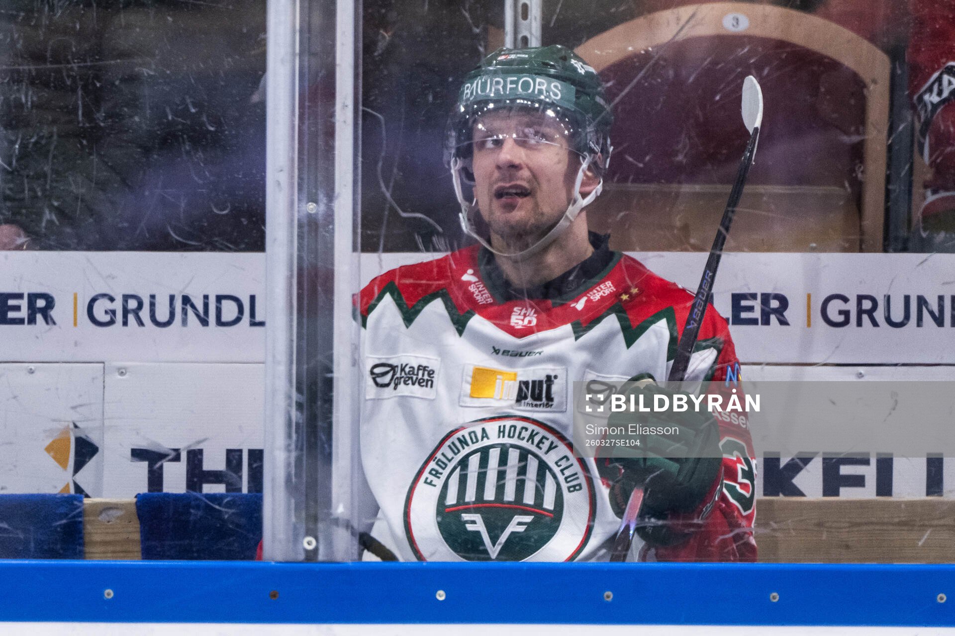 Frölundas Nicklas Lasu i utvisningsbåset