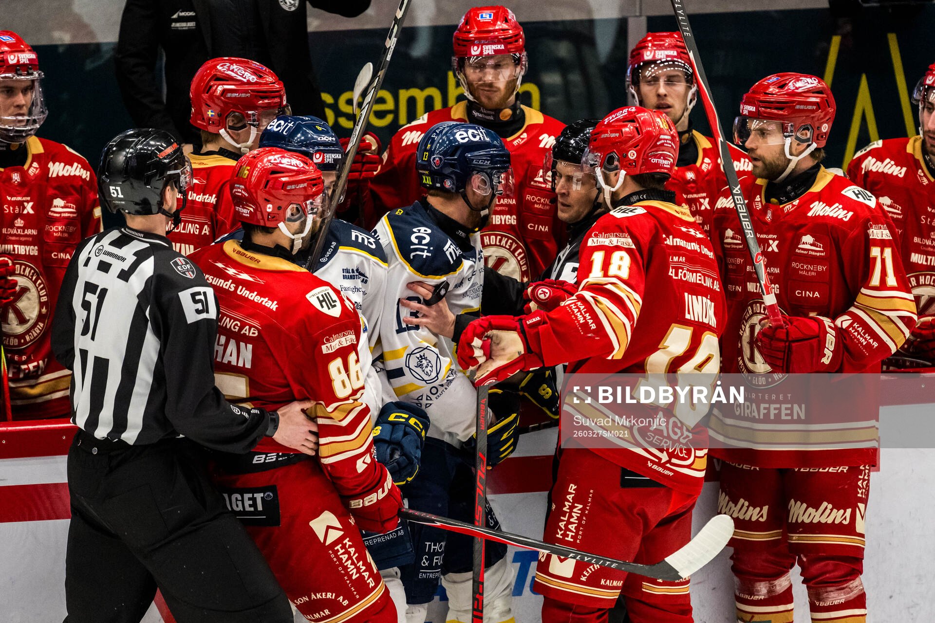 Södertäljes Henrik Eriksson och Kalmars Jesper Lindén