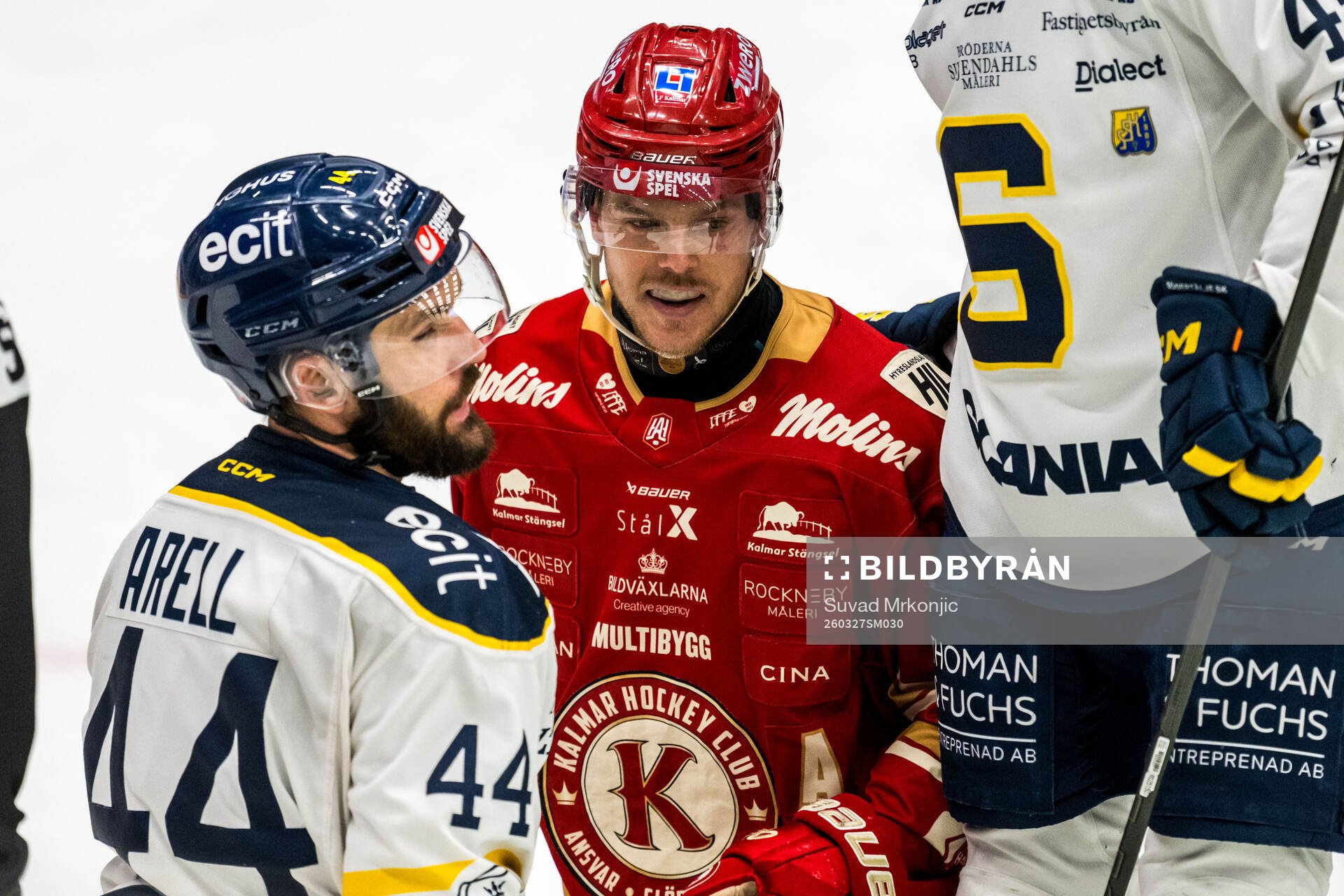 Södertäljes Niklas Arell och Kalmars Carl-Johan Lerby