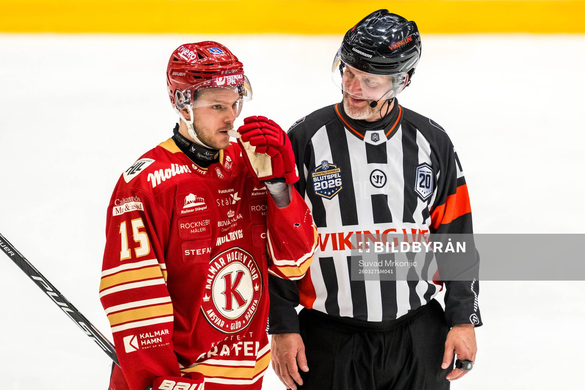 Kalmars Carl-Johan Lerby och Domare Mikael Nord