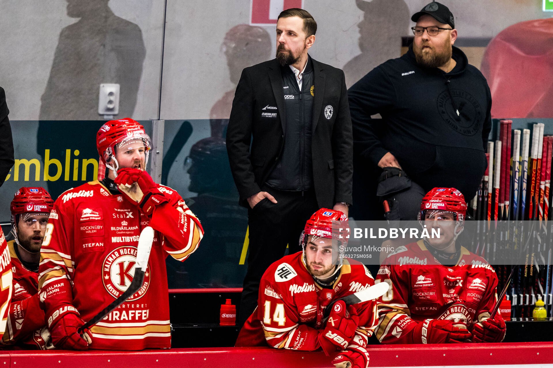 Kalmars tränare Viktor Tuurala och George Diaco