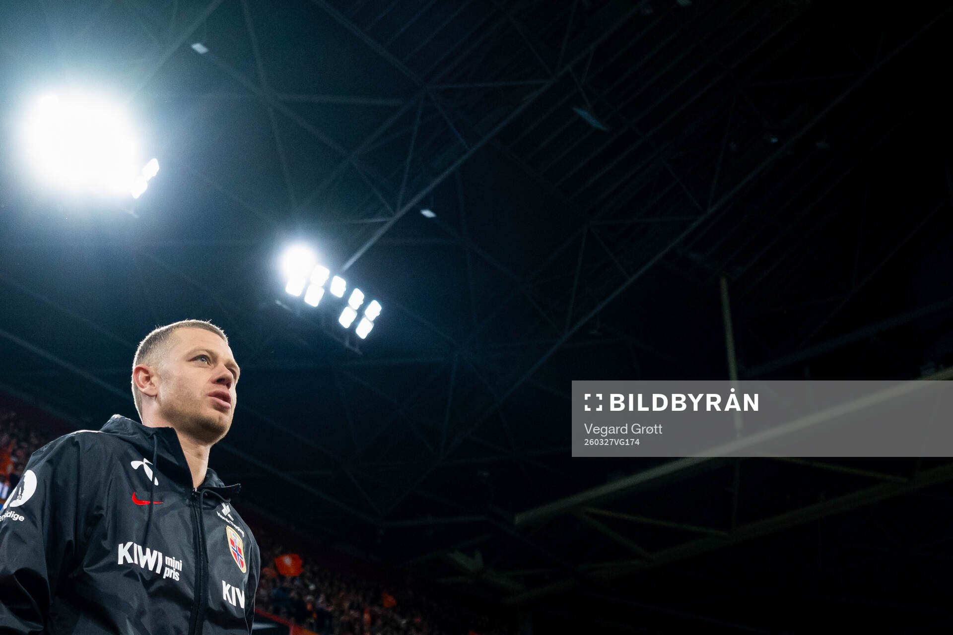 Julian Ryerson of Norway enters the pitch
