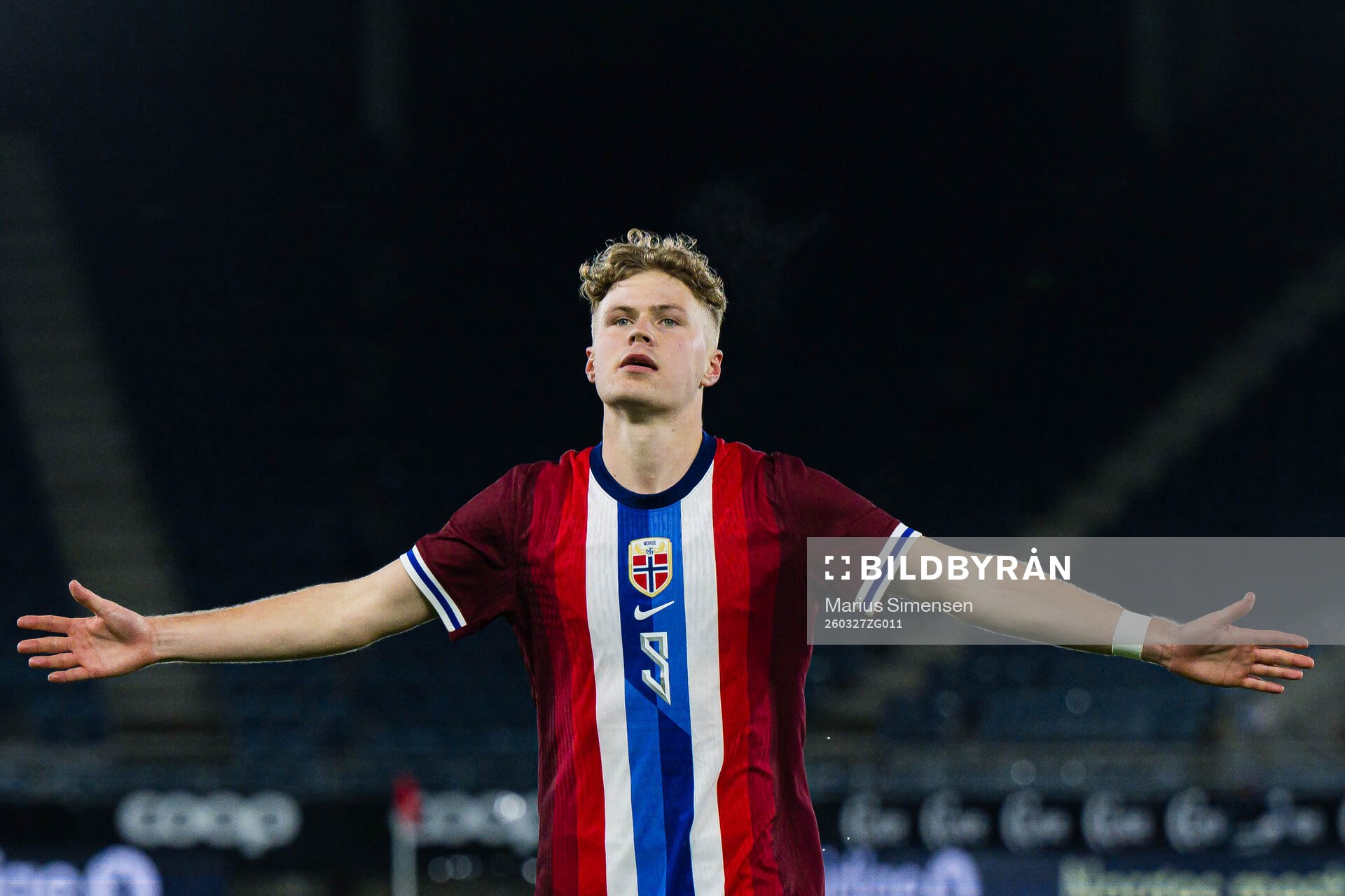 Sindre Walle Egeli of Norway celebrates