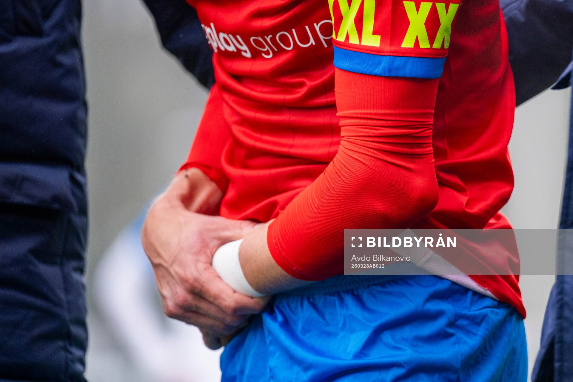Helsingborgs Leo Hedenberg skada, armbåge