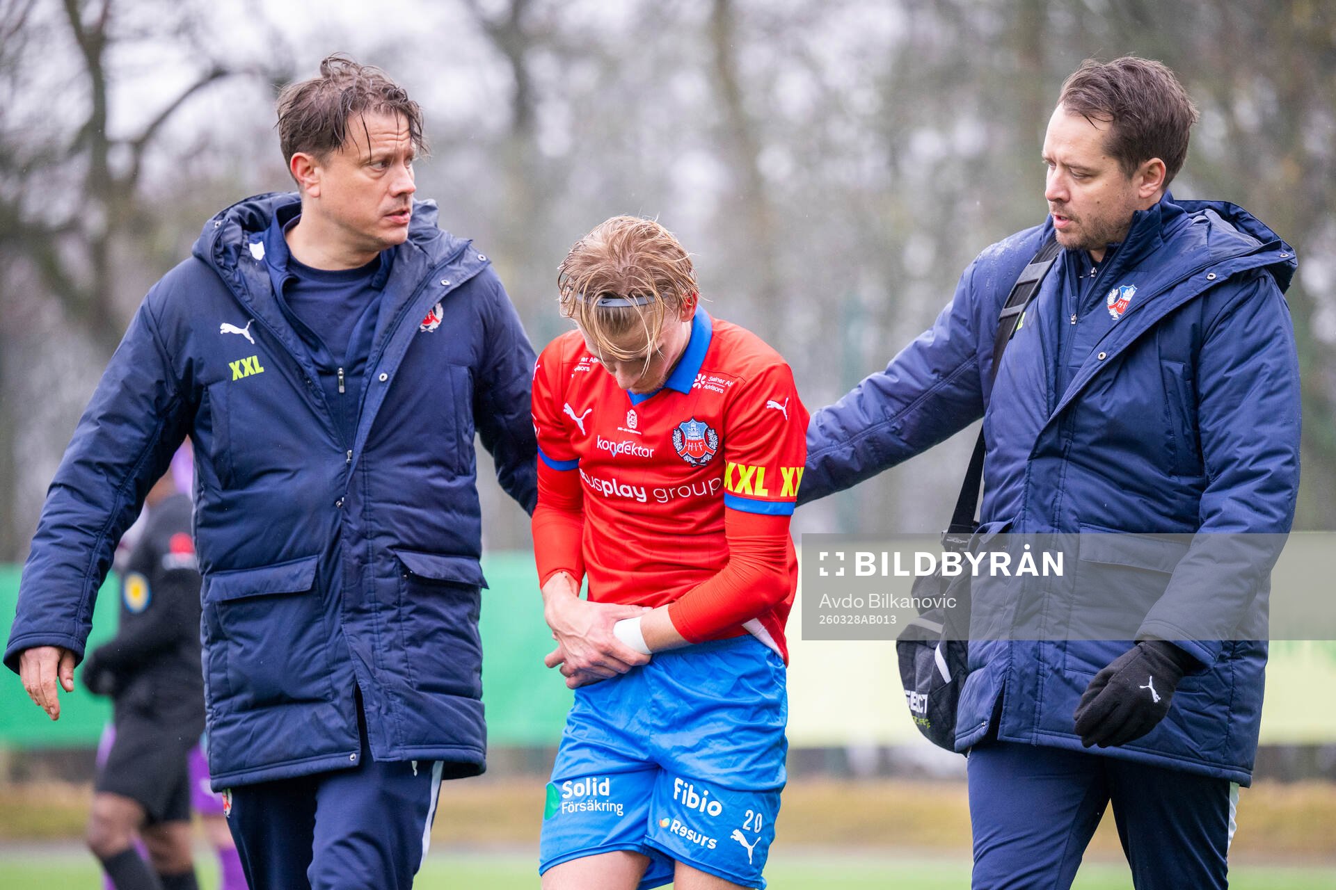 Helsingborgs Leo Hedenberg skada, armbåge