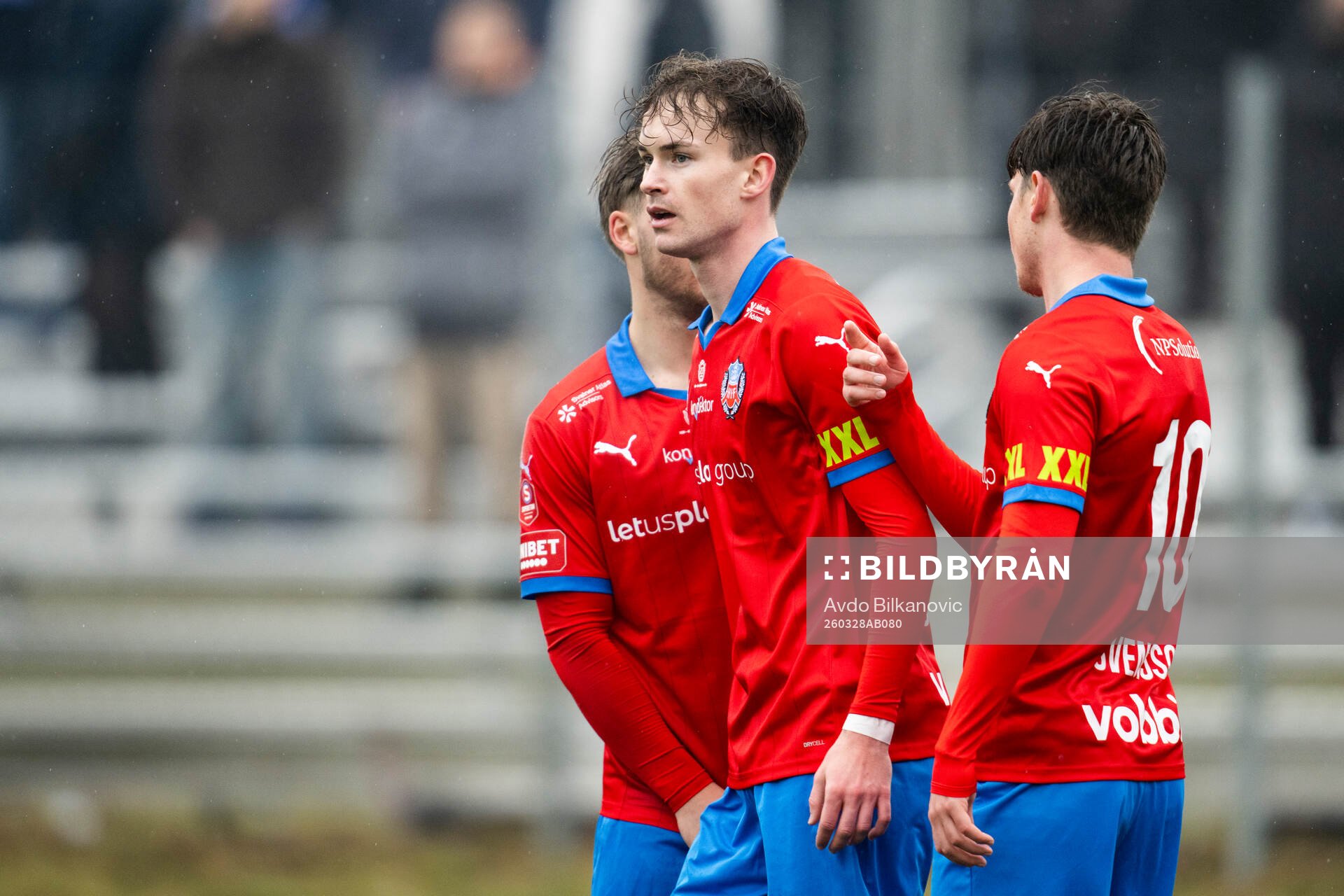 Helsingborgs Simon Bengtsson, Alexander Johansson och Max