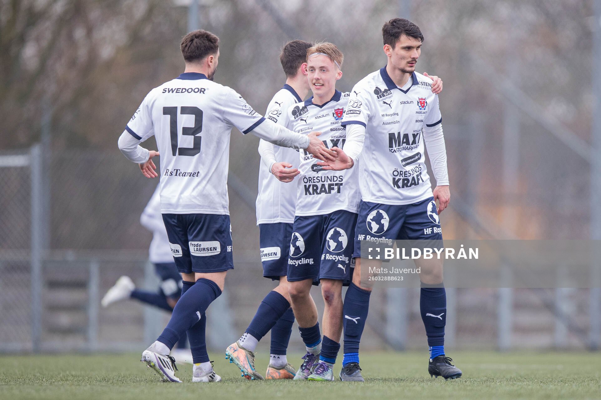 Åstorps FFs spelare jublar