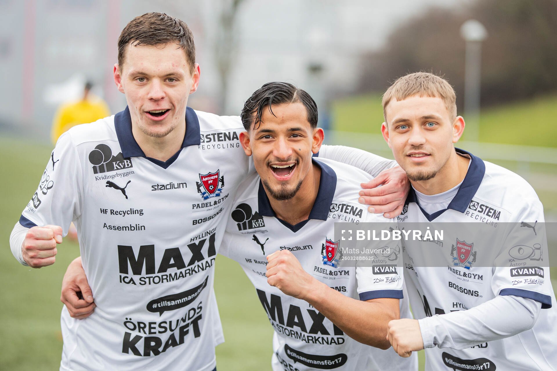 Åstorps FFs Filip Migawa, Mustafa Abdulqader och Emin