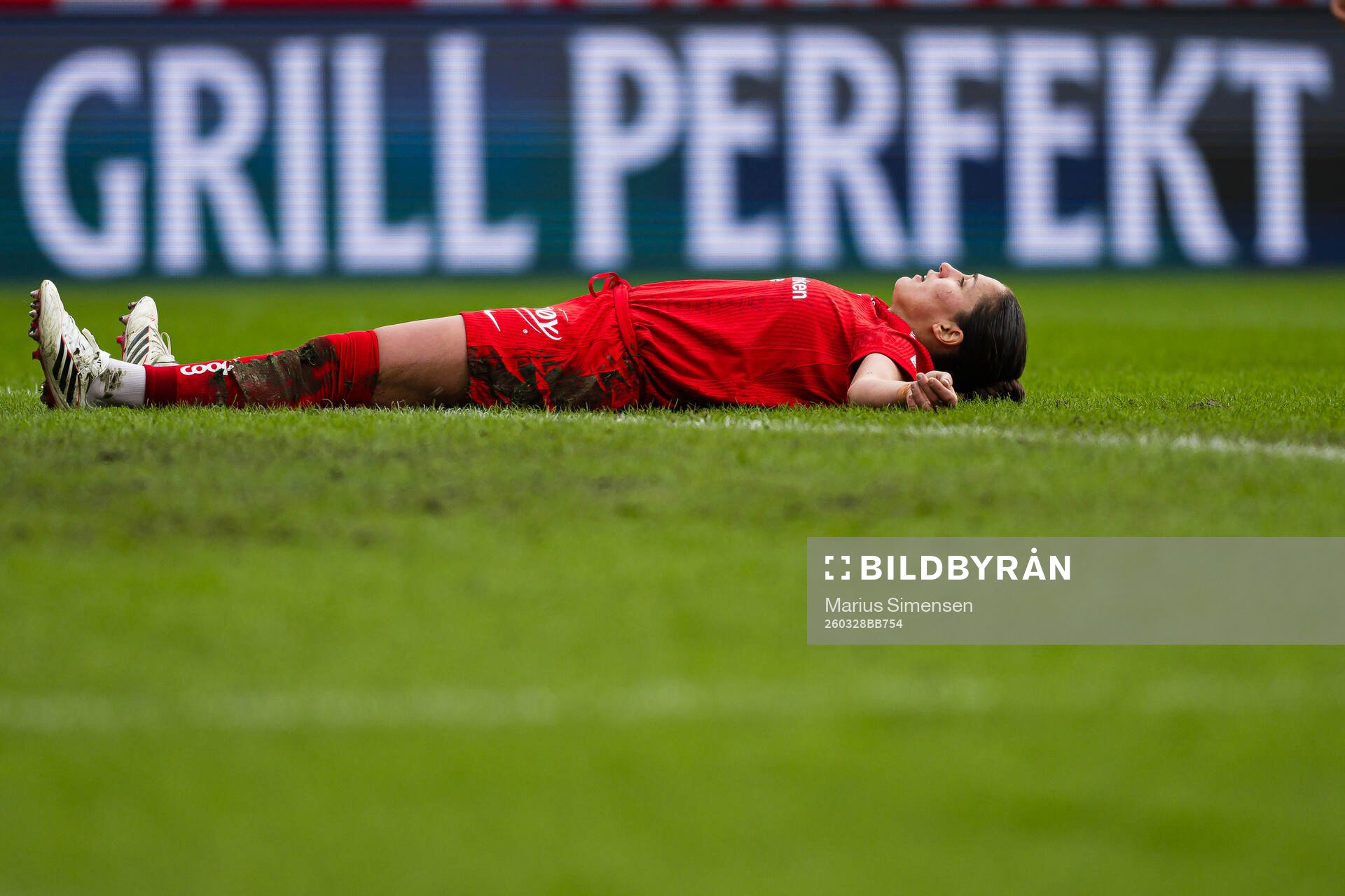 Brenna Marie Lovera of Brann looks dejected