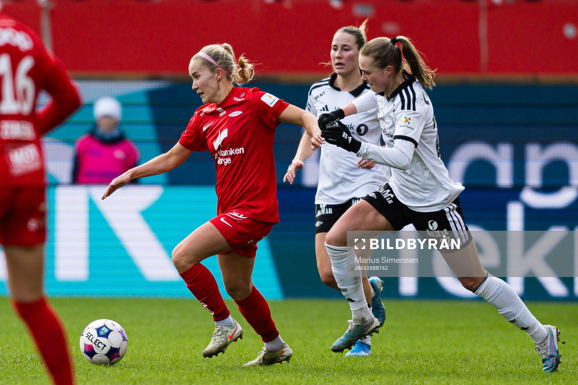 Vilde Hulaas Grøseth of Rosenborg and Cille Nilsen of