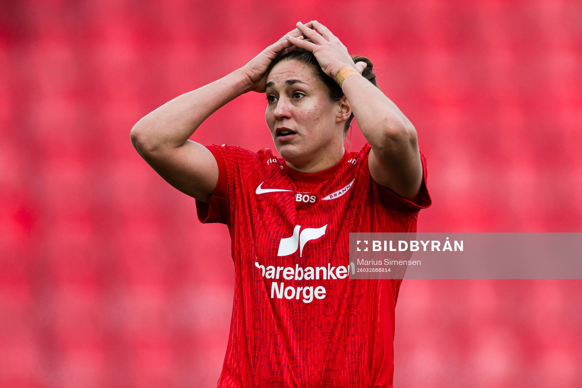 Brenna Marie Lovera of Brann looks dejected