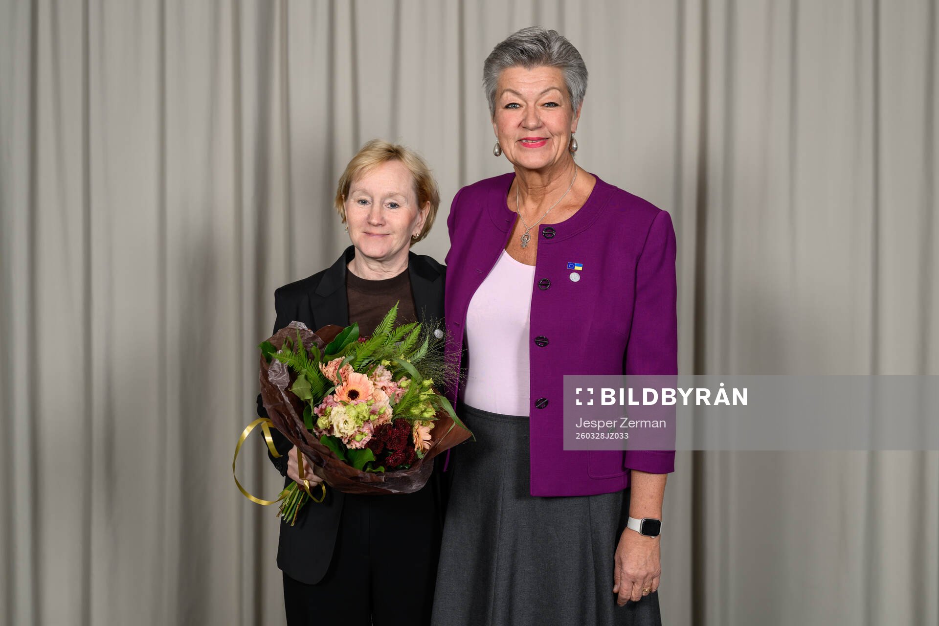 Lotti Billengren och ordförande Ylva Johansson,