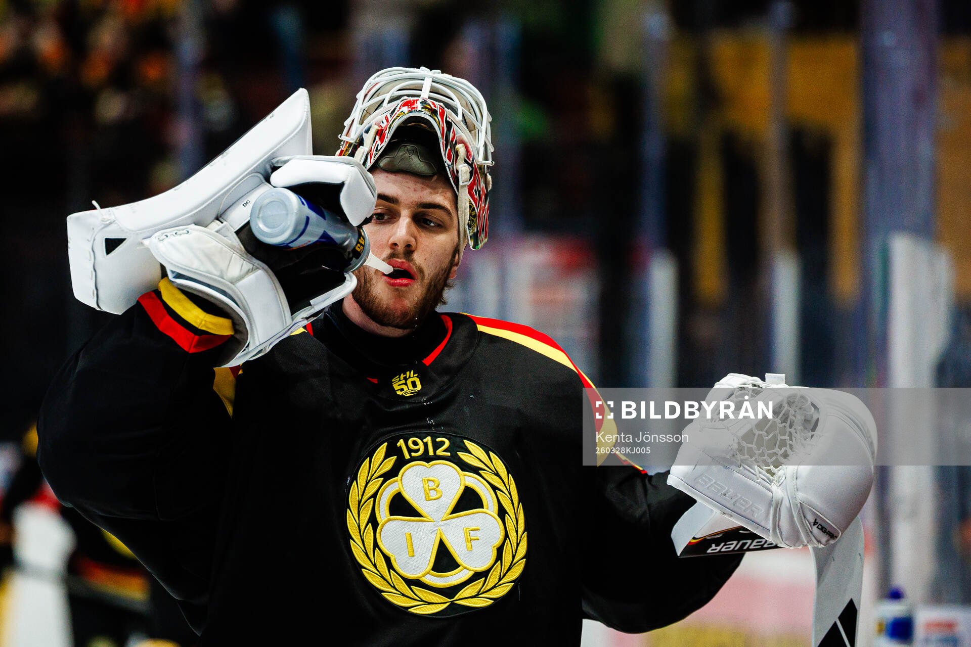 Brynäs målvakt Damian Clara