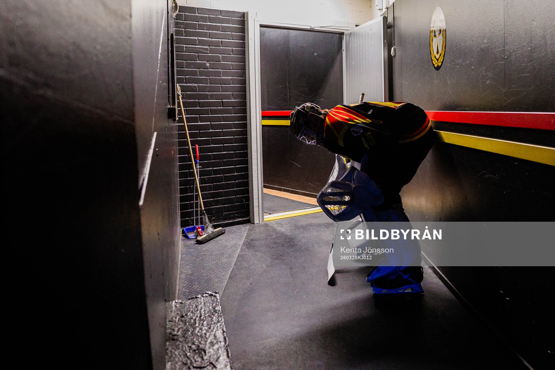 Brynäs målvakt Damian Clara