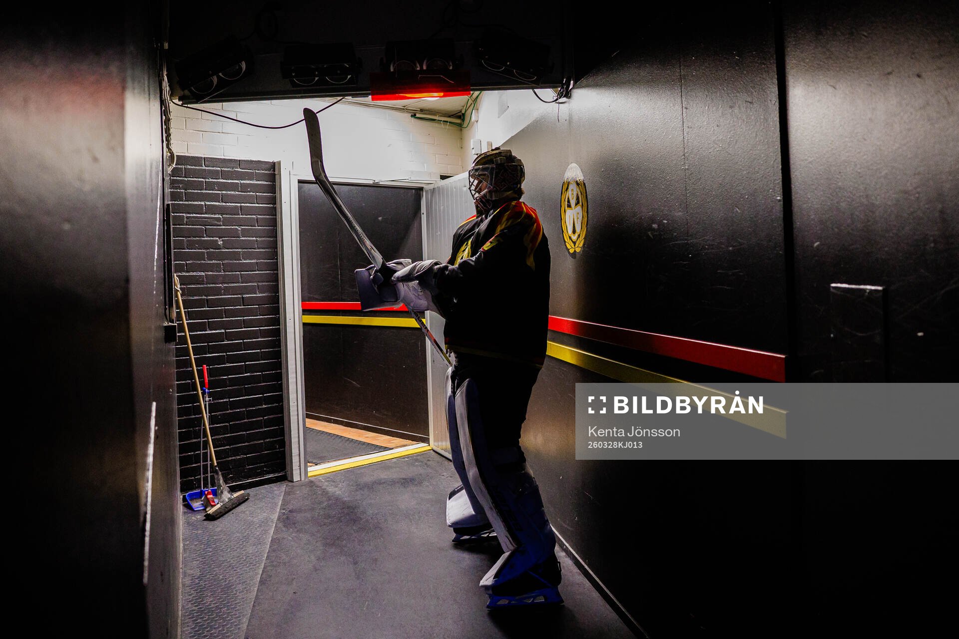 Brynäs målvakt Damian Clara