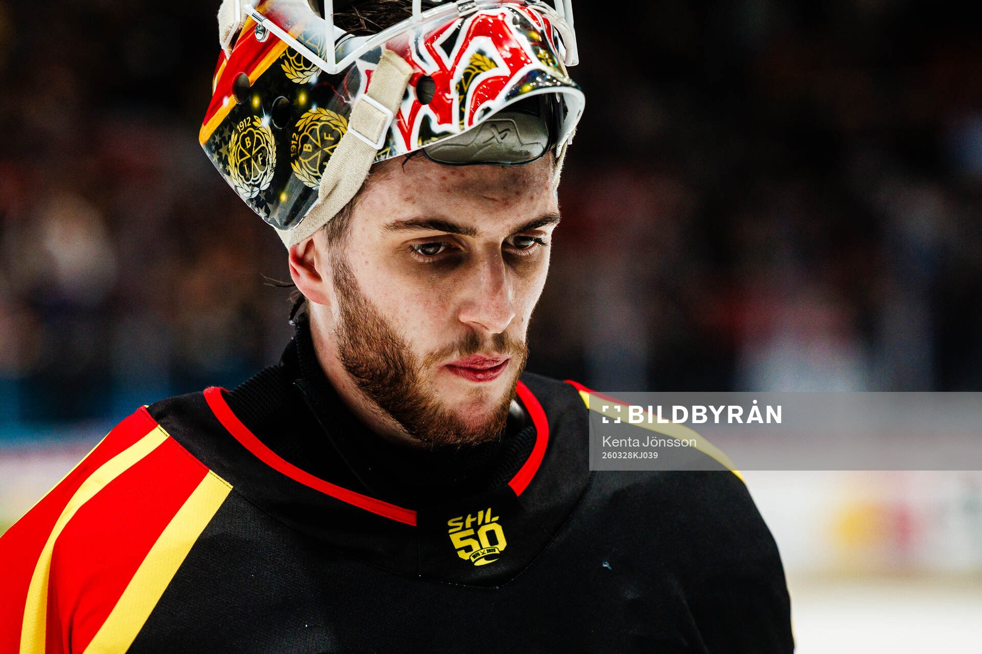 Brynäs målvakt Damian Clara