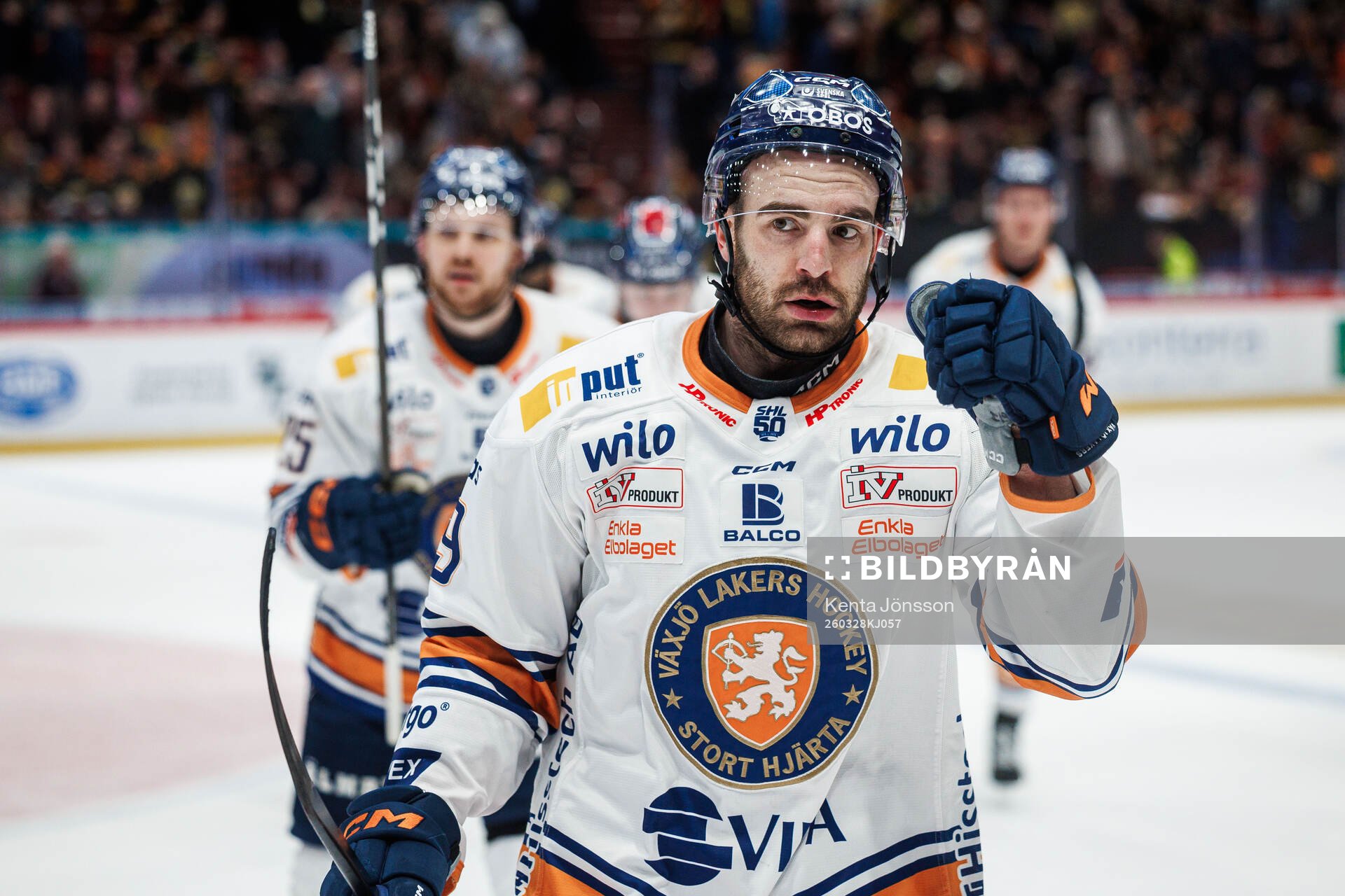 Växjös Reid Gardiner jublar