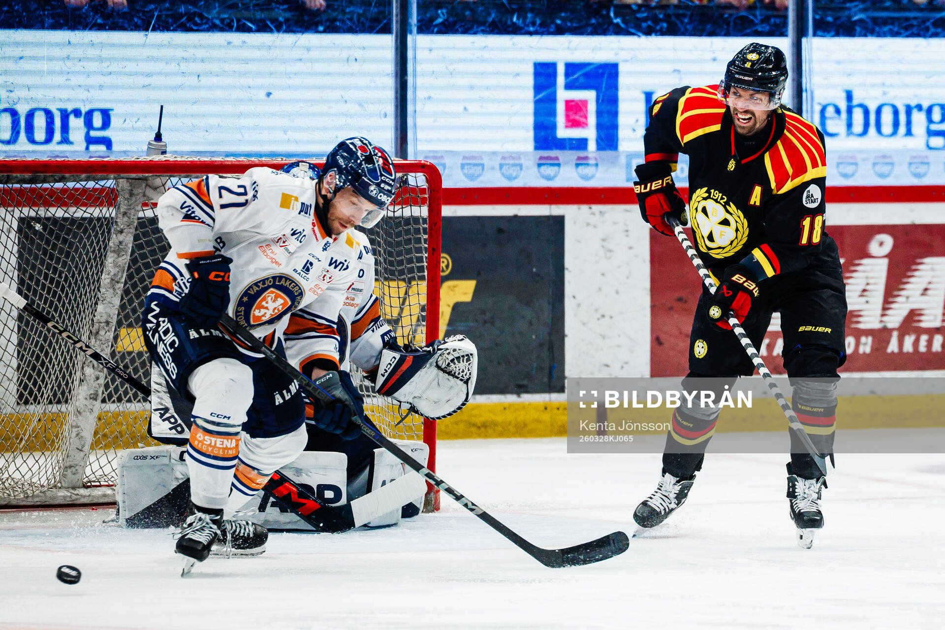 Brynäs Anton Rödin och Växjös Brian Cooper