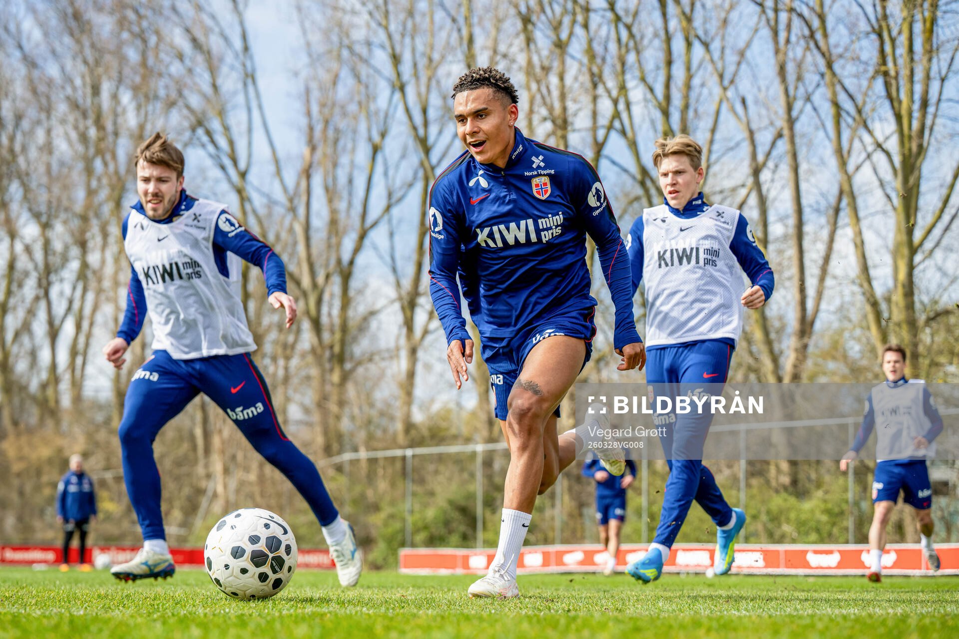 Antonio Nusa of the Norwegian national football team