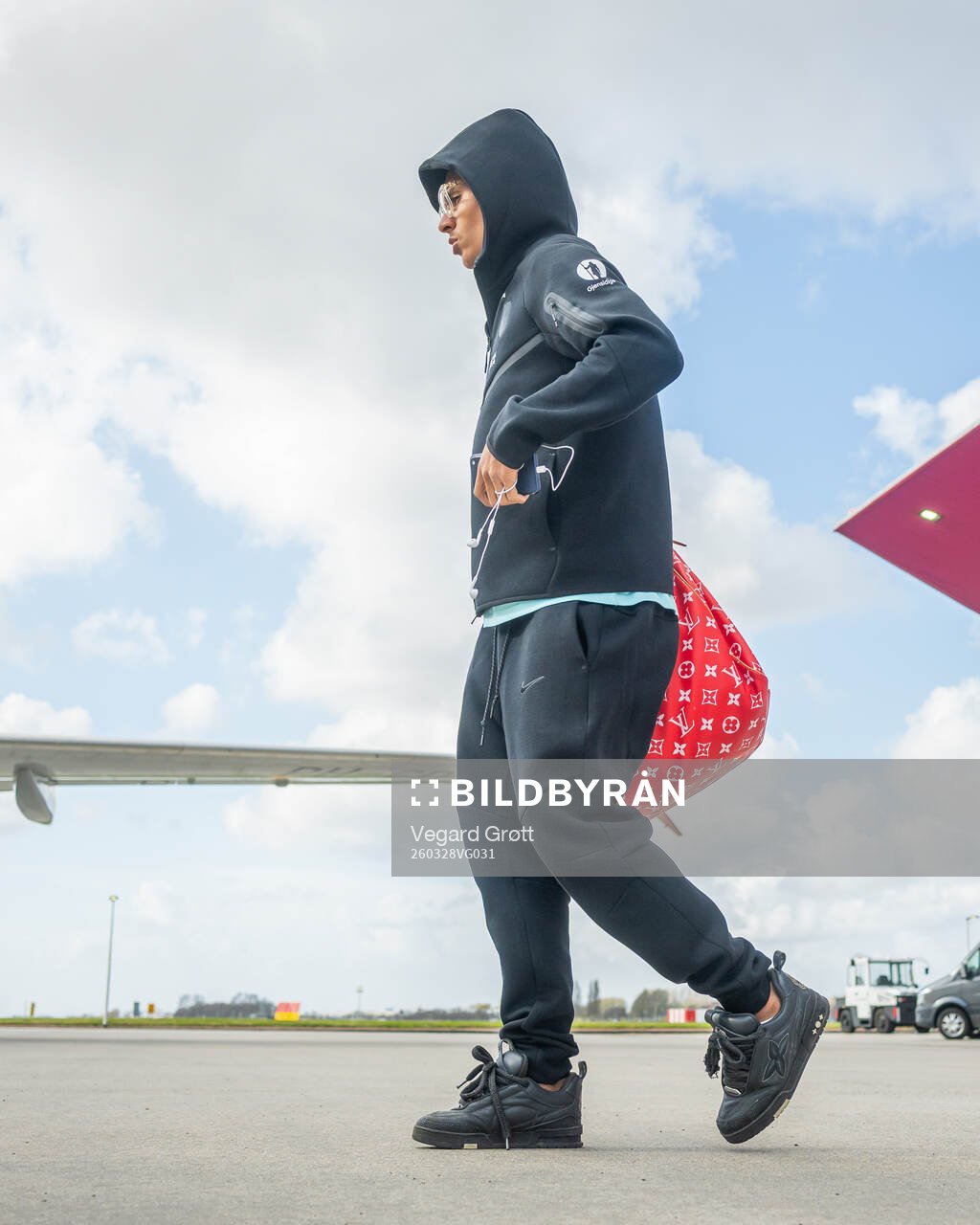 Antonio Nusa of the Norwegian national football team at