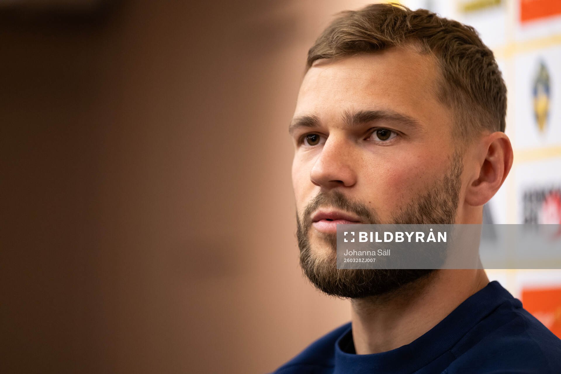 Jesper Karlström of the Swedish national football team