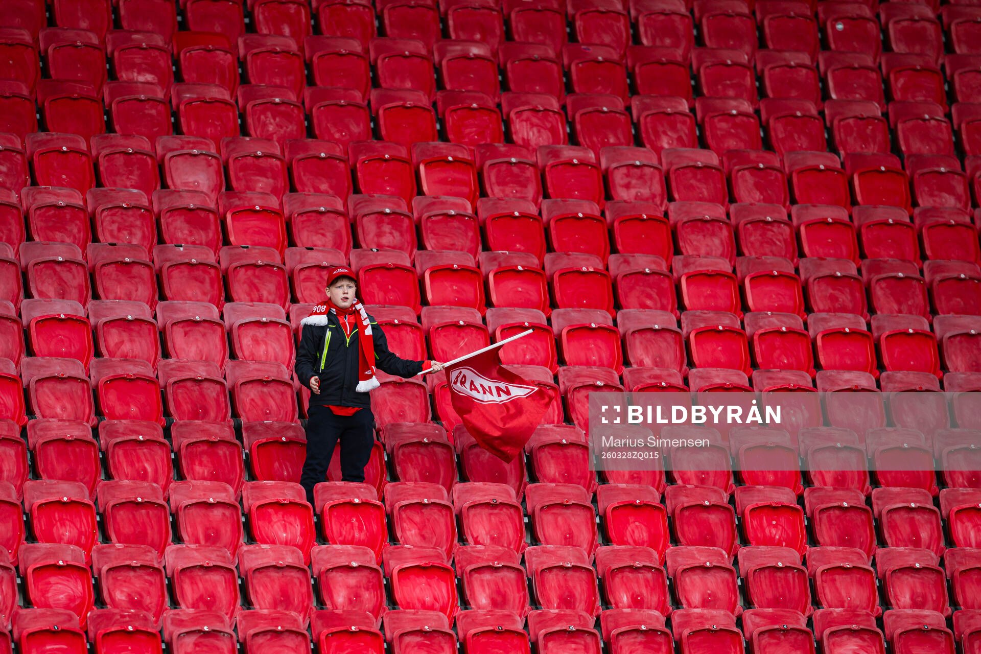 Spectator in the stands