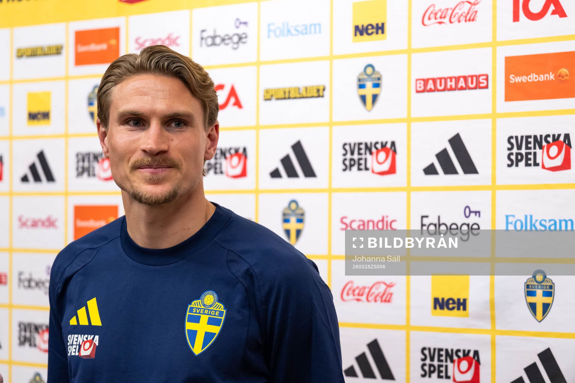 Carl Starfelt of the Swedish national football team