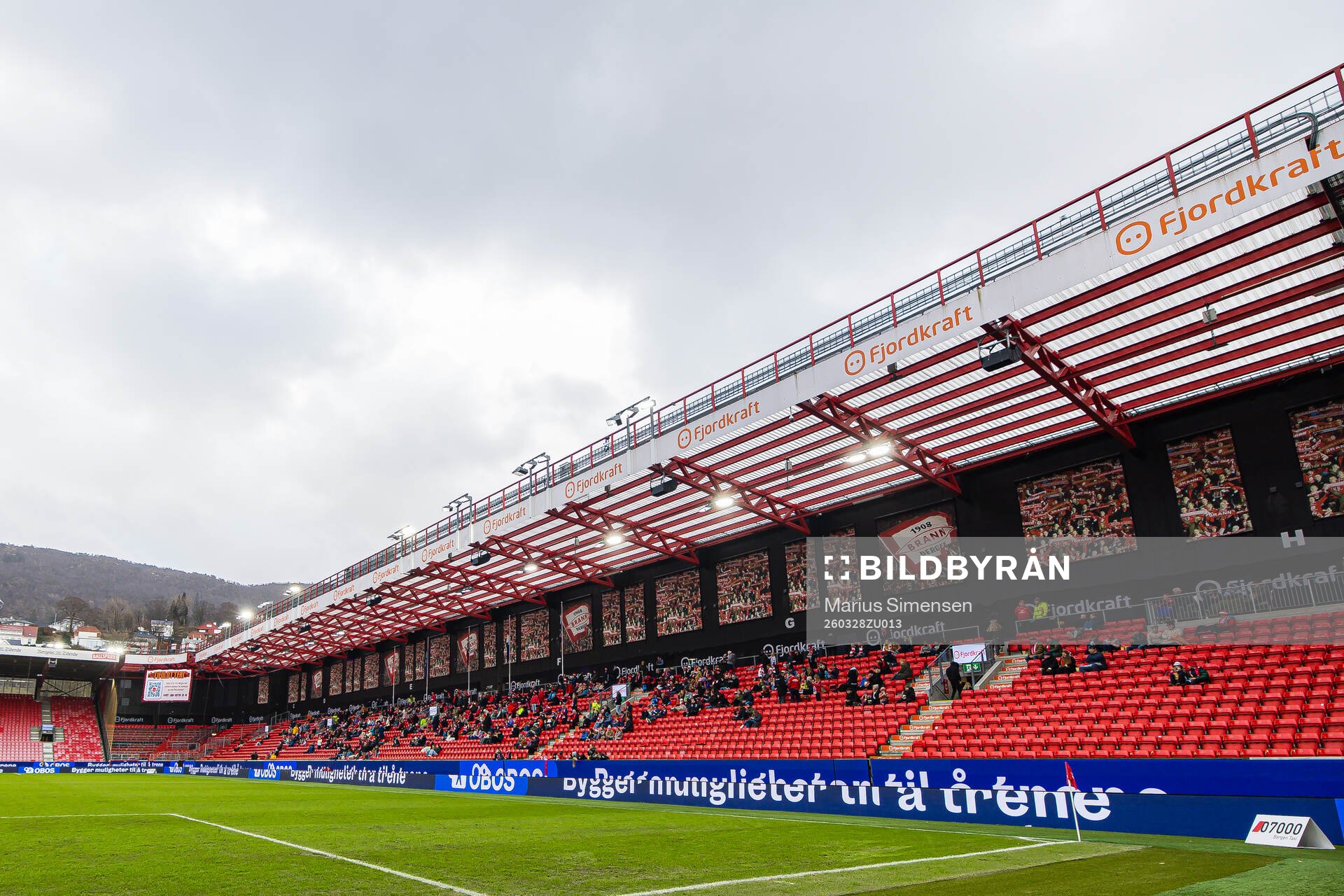 Spectators in the stands