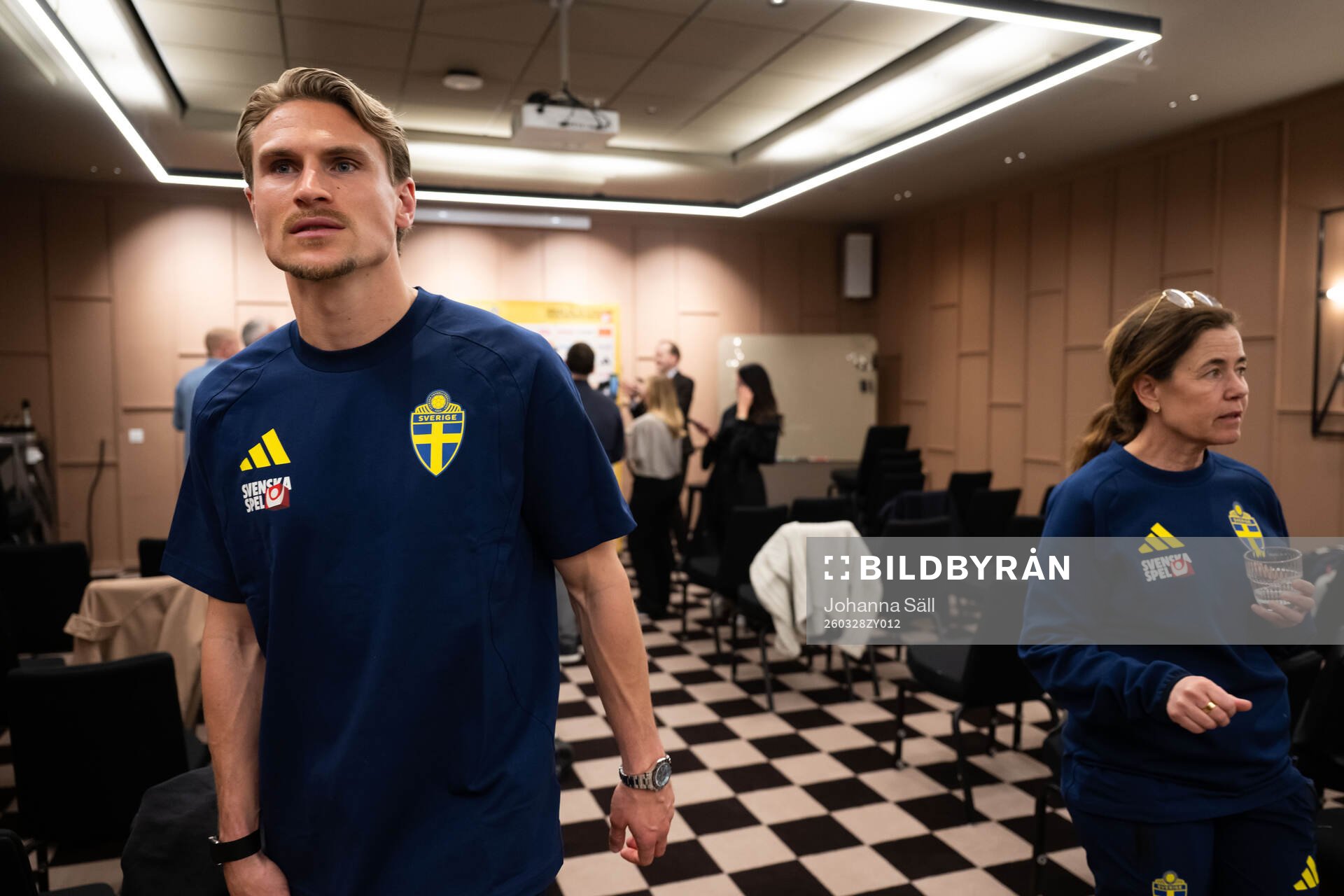 Carl Starfelt of the Swedish national football team