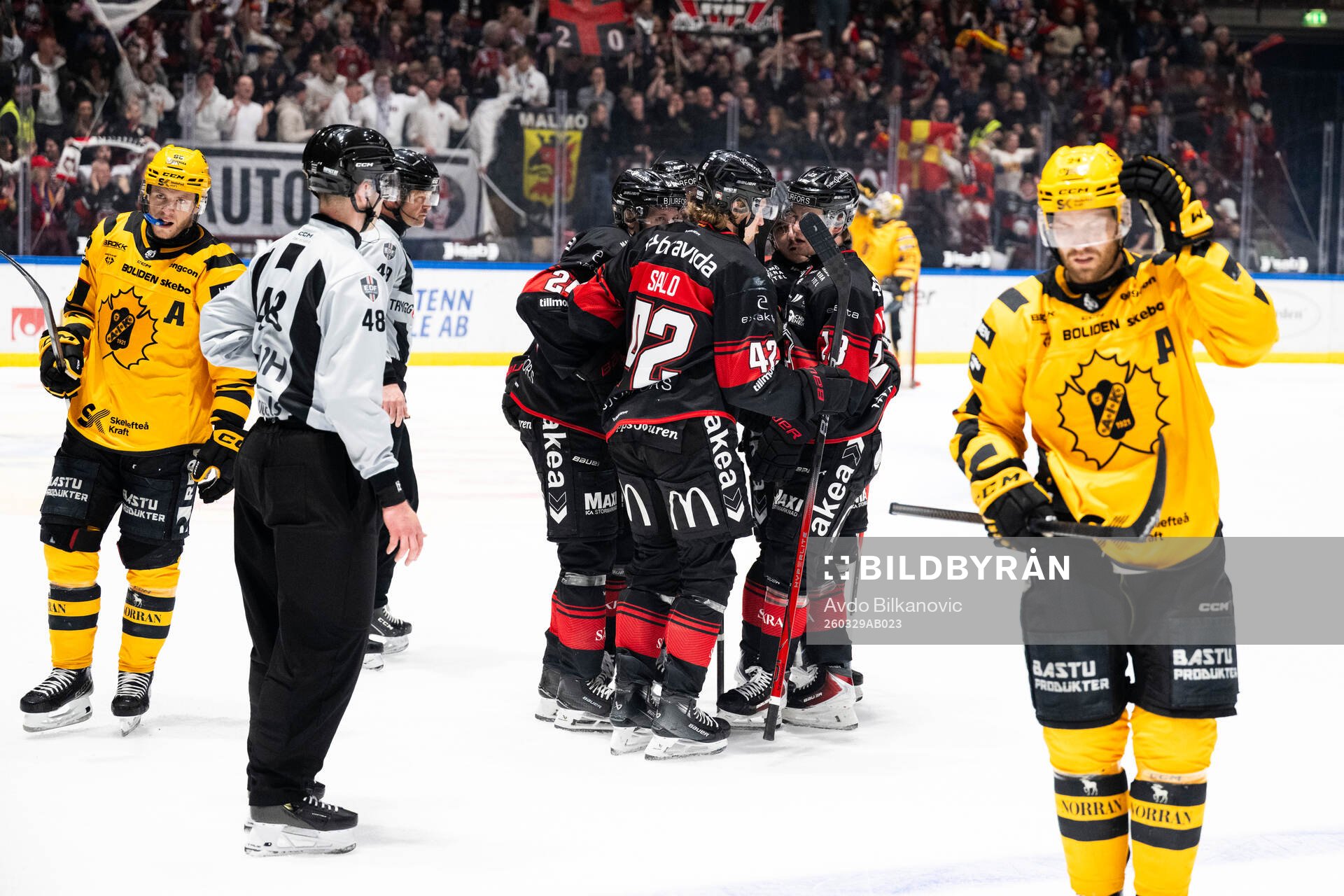 Malmö Redhawks Robin Salo jublar