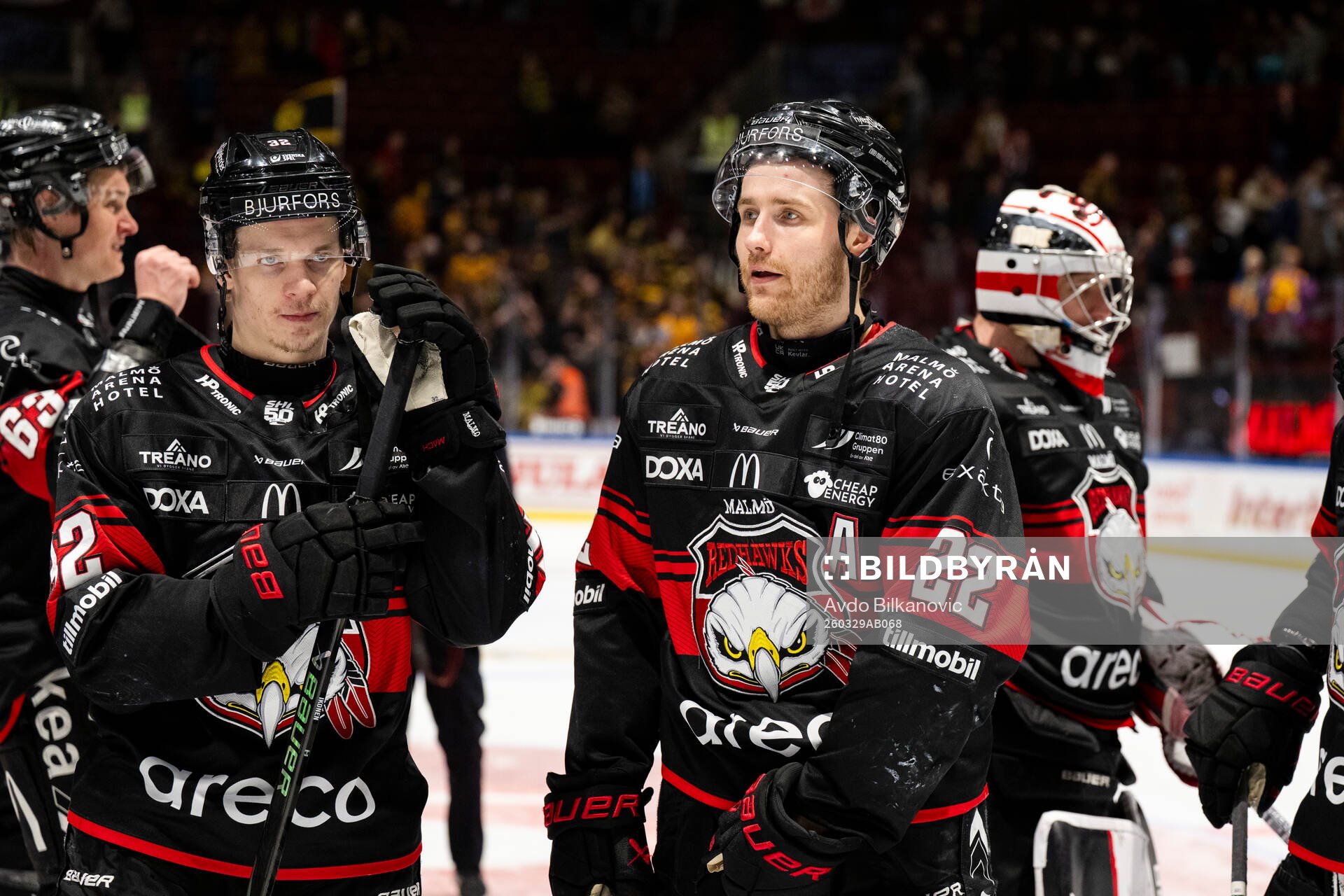 Malmö Redhawks Joona Ikonen och Janne Kuokkanen