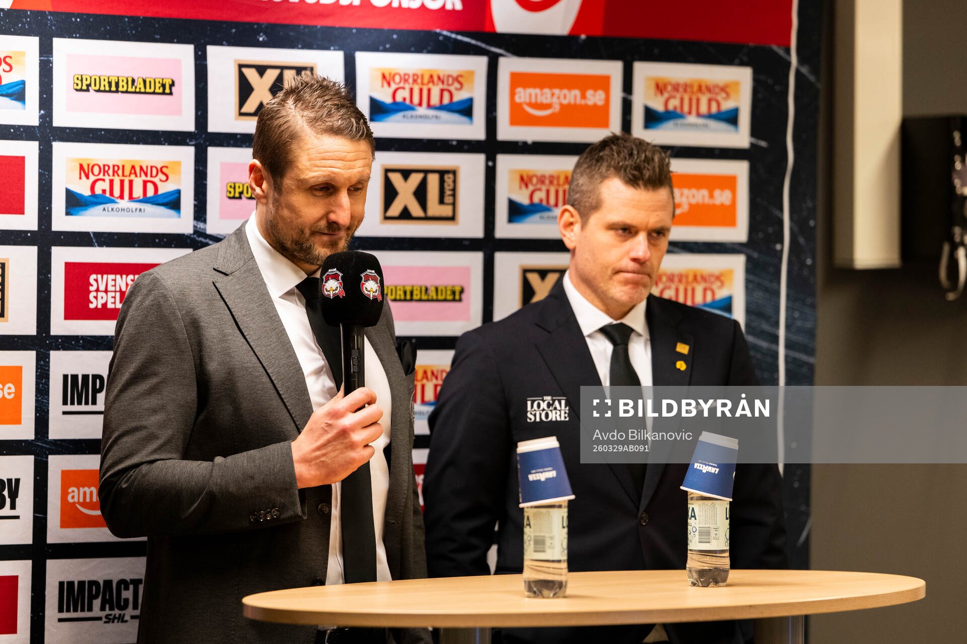 Malmö Redhawks huvudtränare Tomas Kollar och Skellefteås