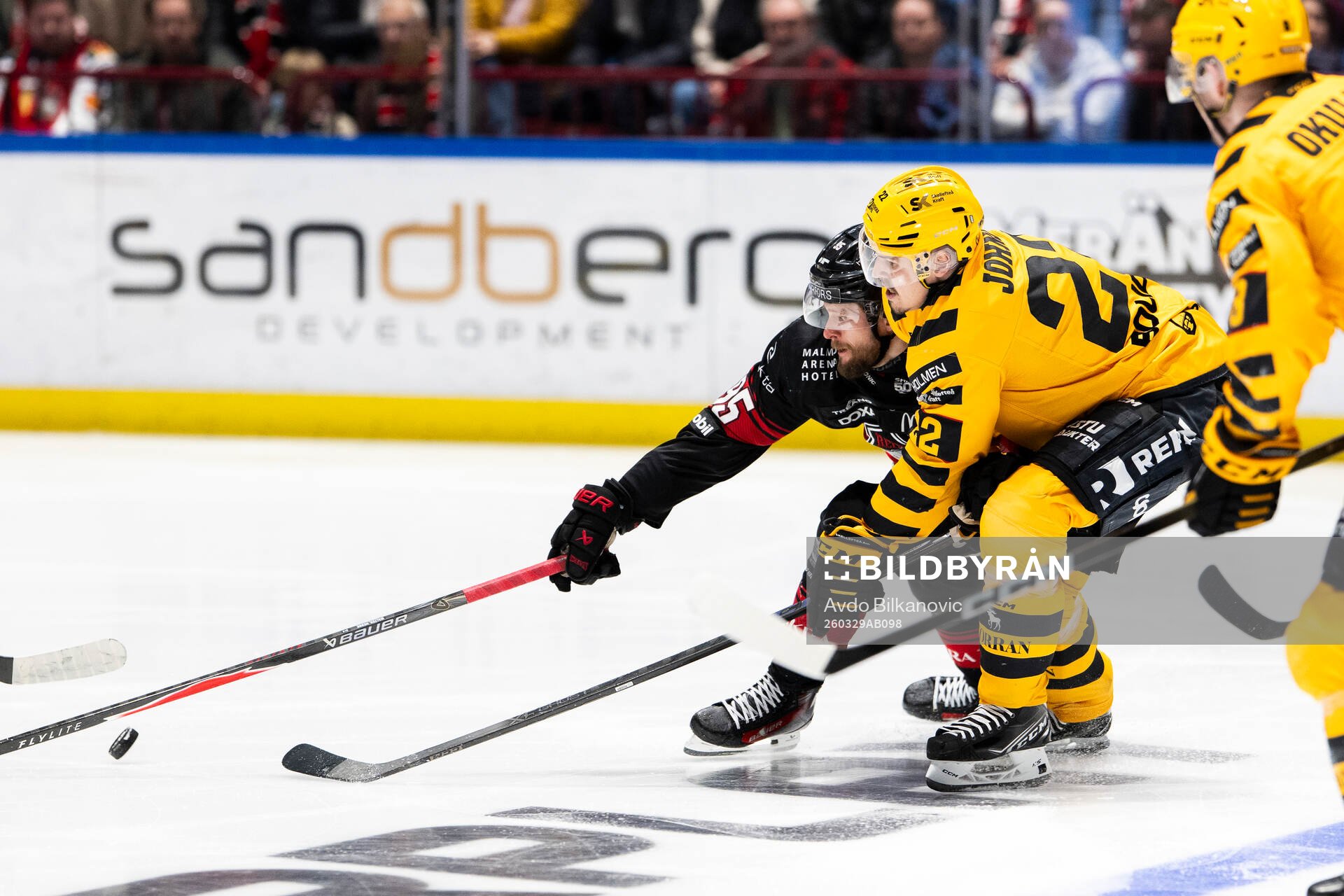 Malmö Redhawks Carl Persson och Skellefteås Jonathan