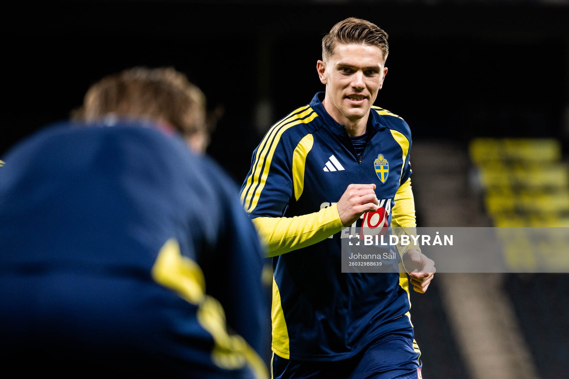 Viktor Gyökeres of the Swedish national football team at a