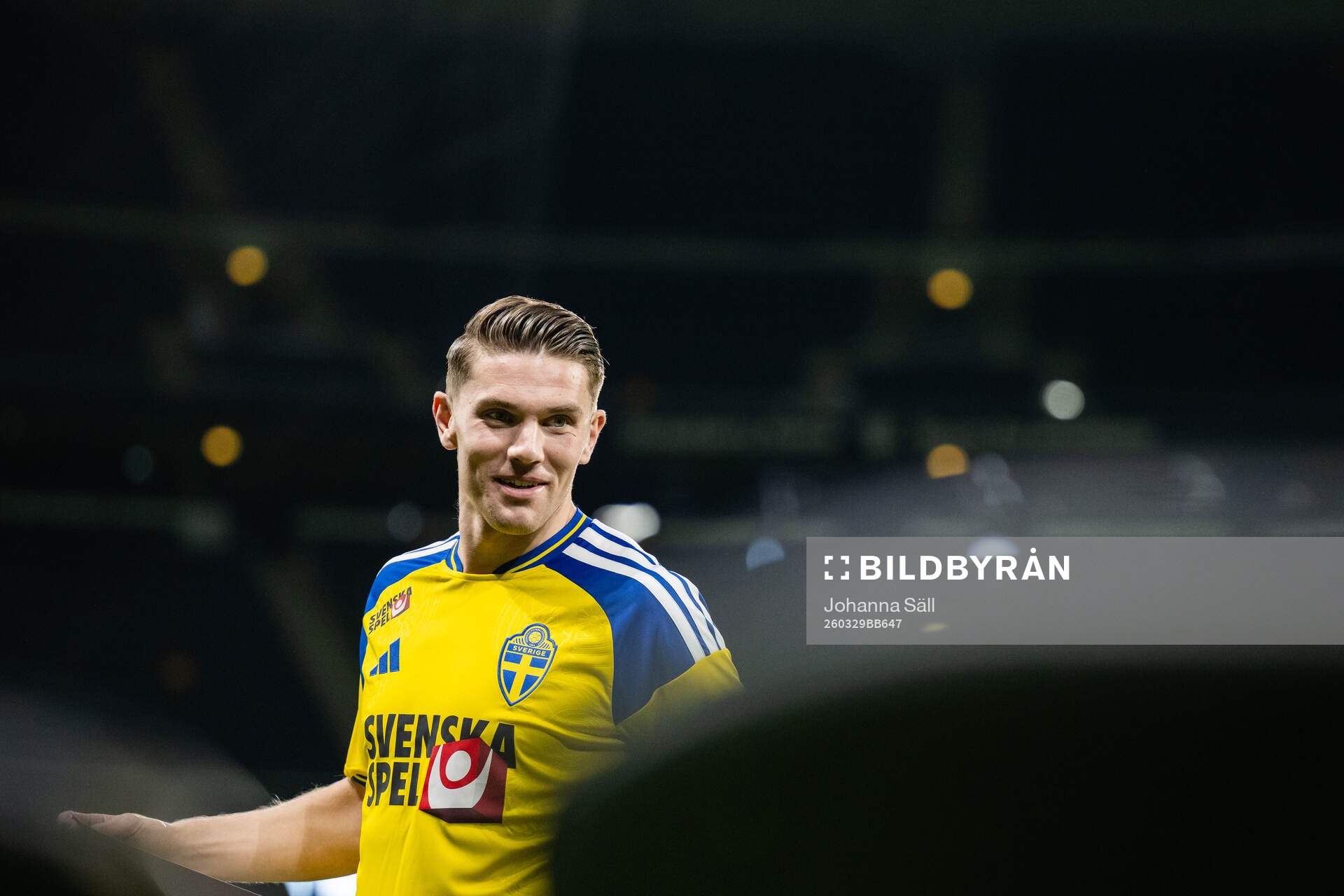 Viktor Gyökeres of the Swedish national football team