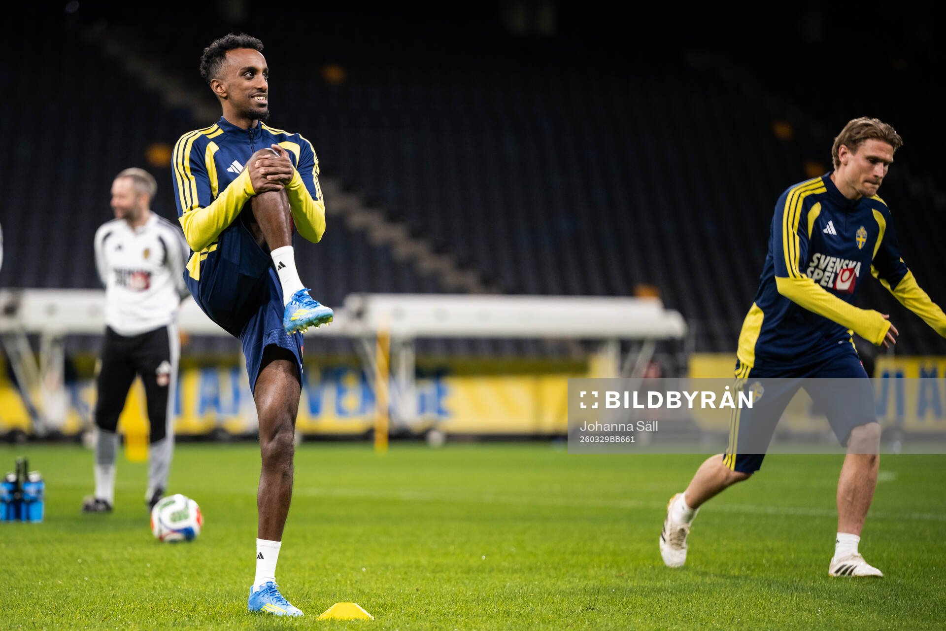 Taha Ali of the Swedish national football team at a