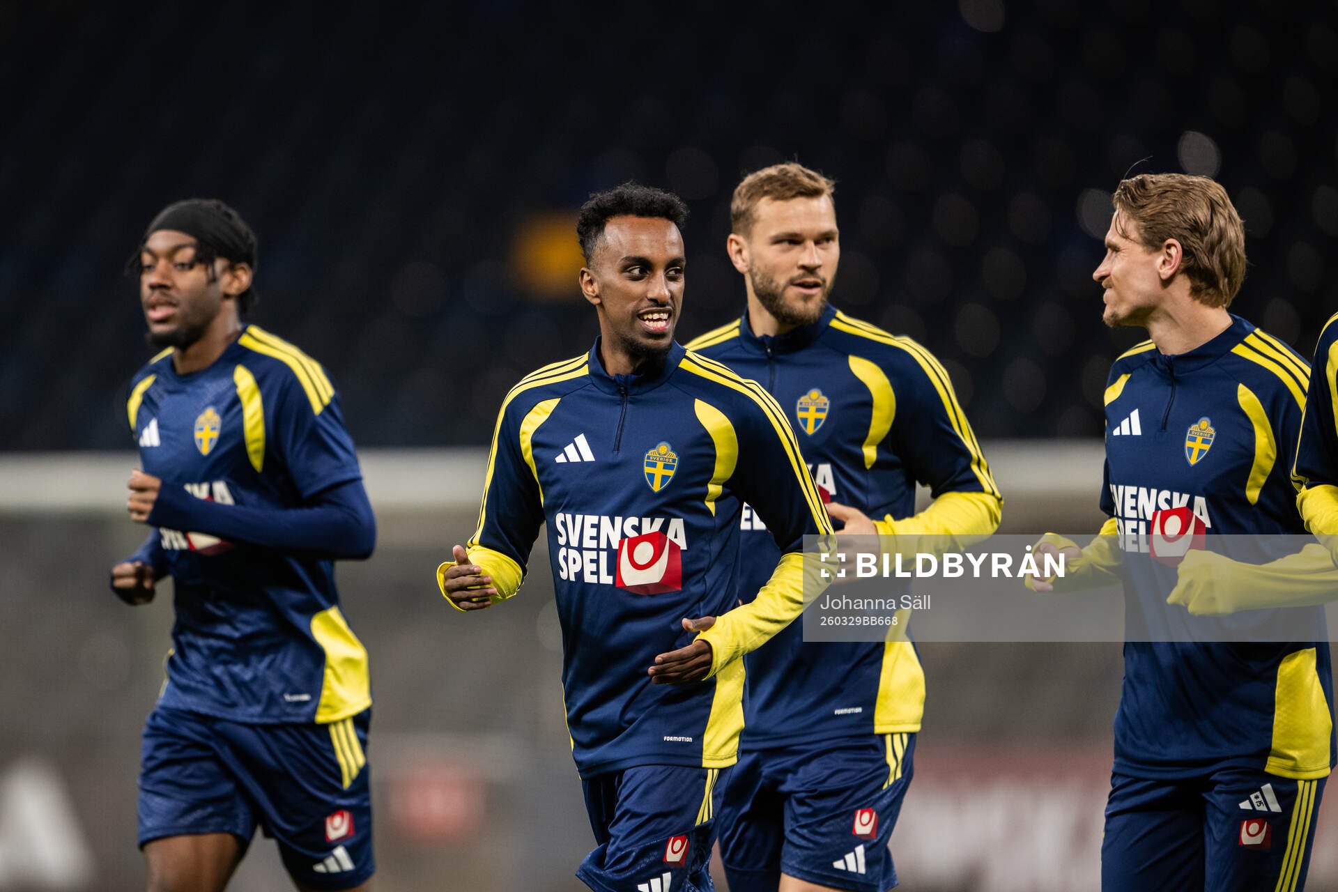 Taha Ali of the Swedish national football team at a