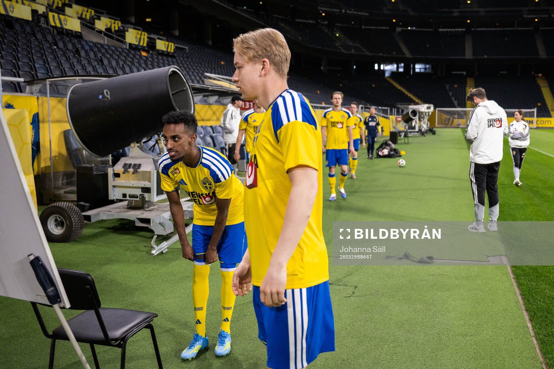Taha Ali and Daniel Svensson of the Swedish national