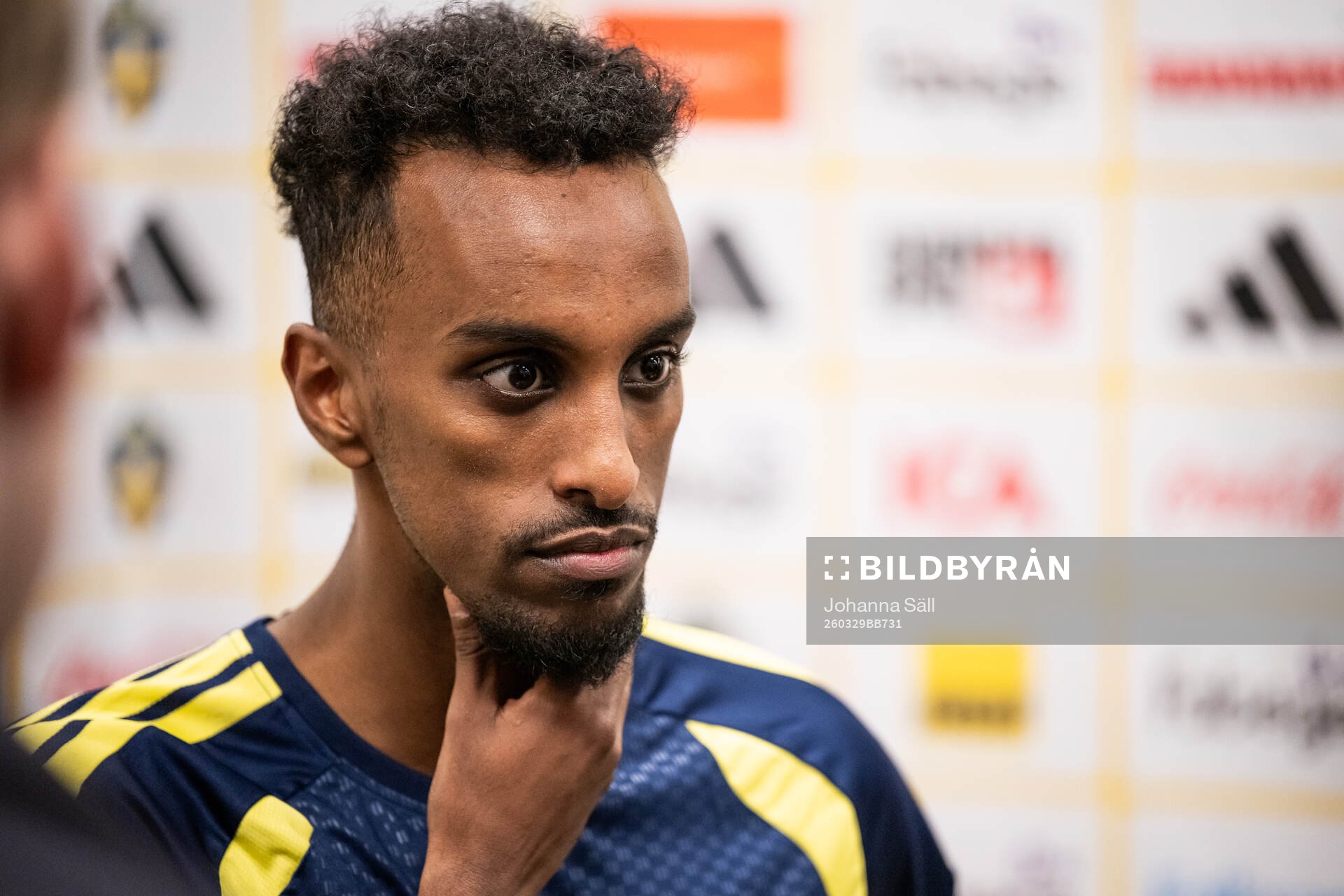 Taha Ali of the Swedish national football team