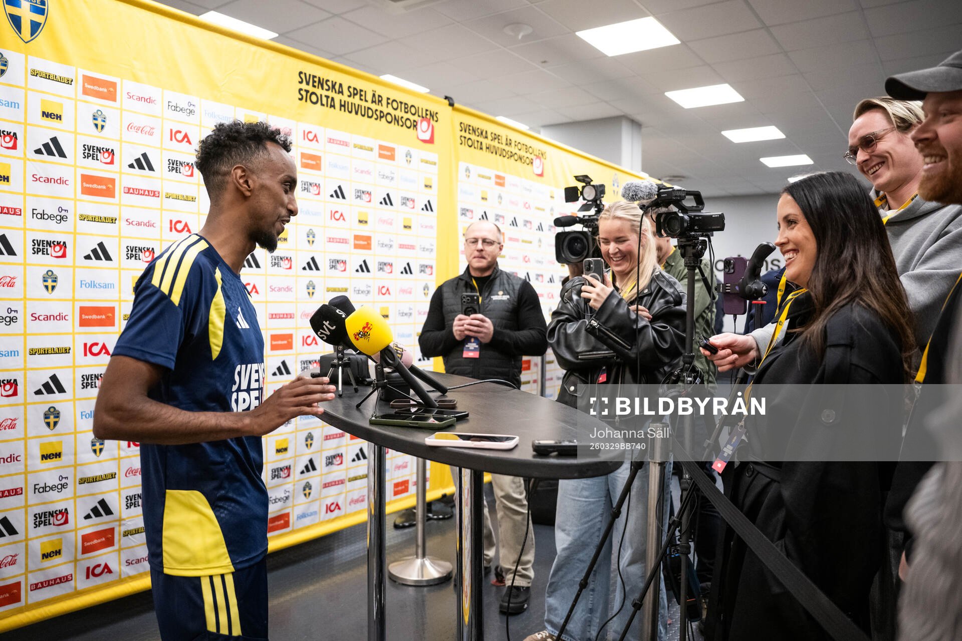 Taha Ali of the Swedish national football team