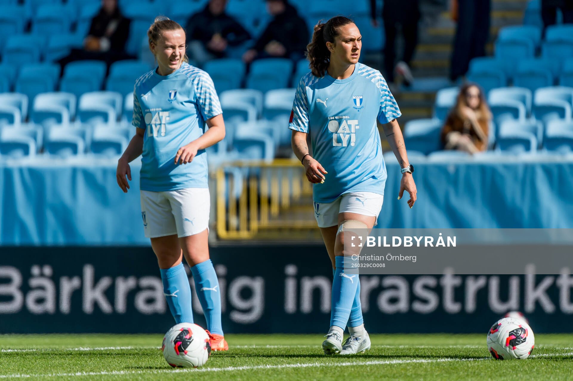 Malmö FFs Sara Kanutte Sørensen Fornes och Isabella