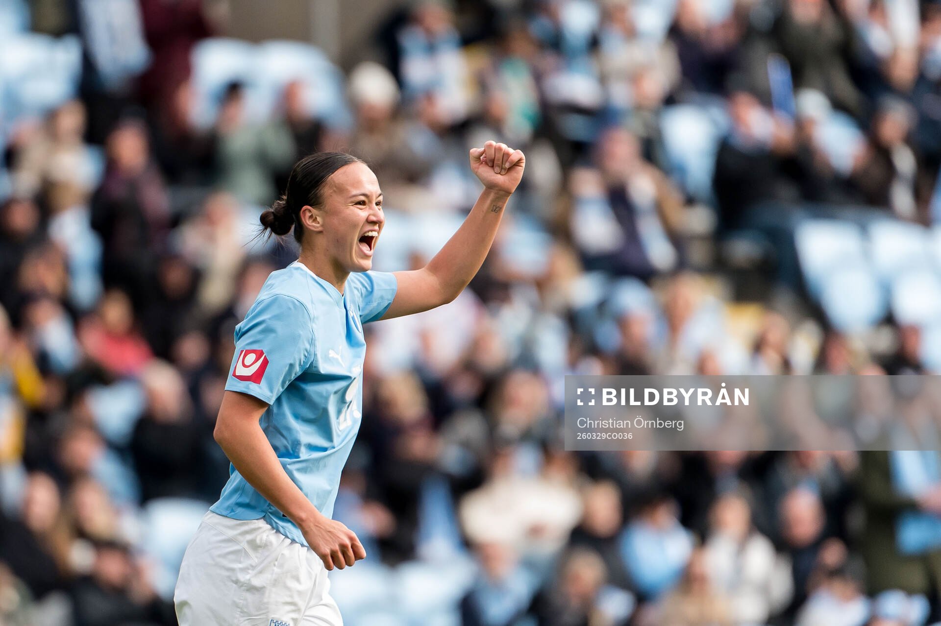 Malmö FFs Amy Sayer jublar