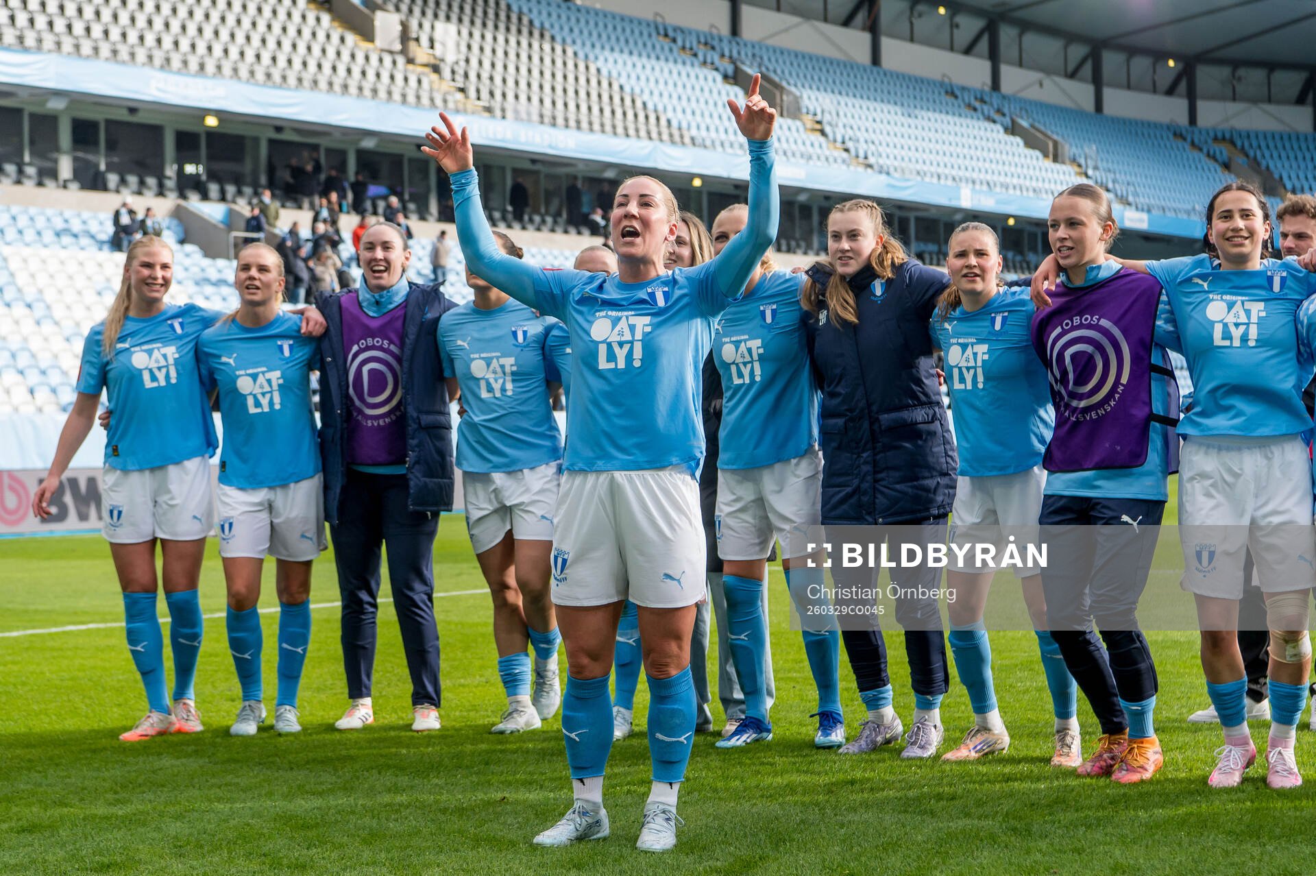 Malmö FFs Mia Persson jublar