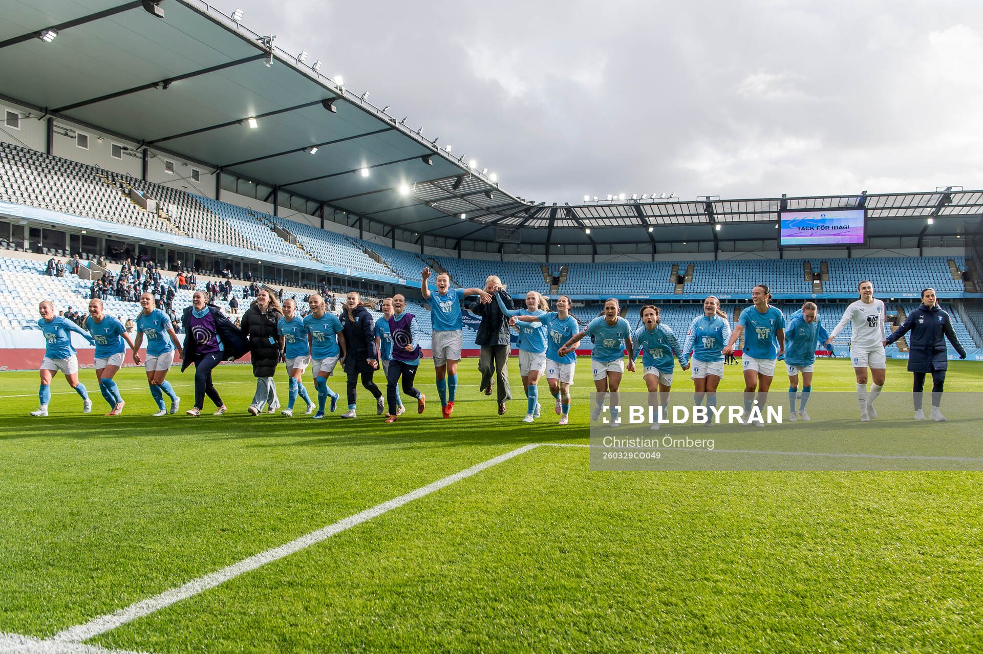 Malmö FFs spelare jublar